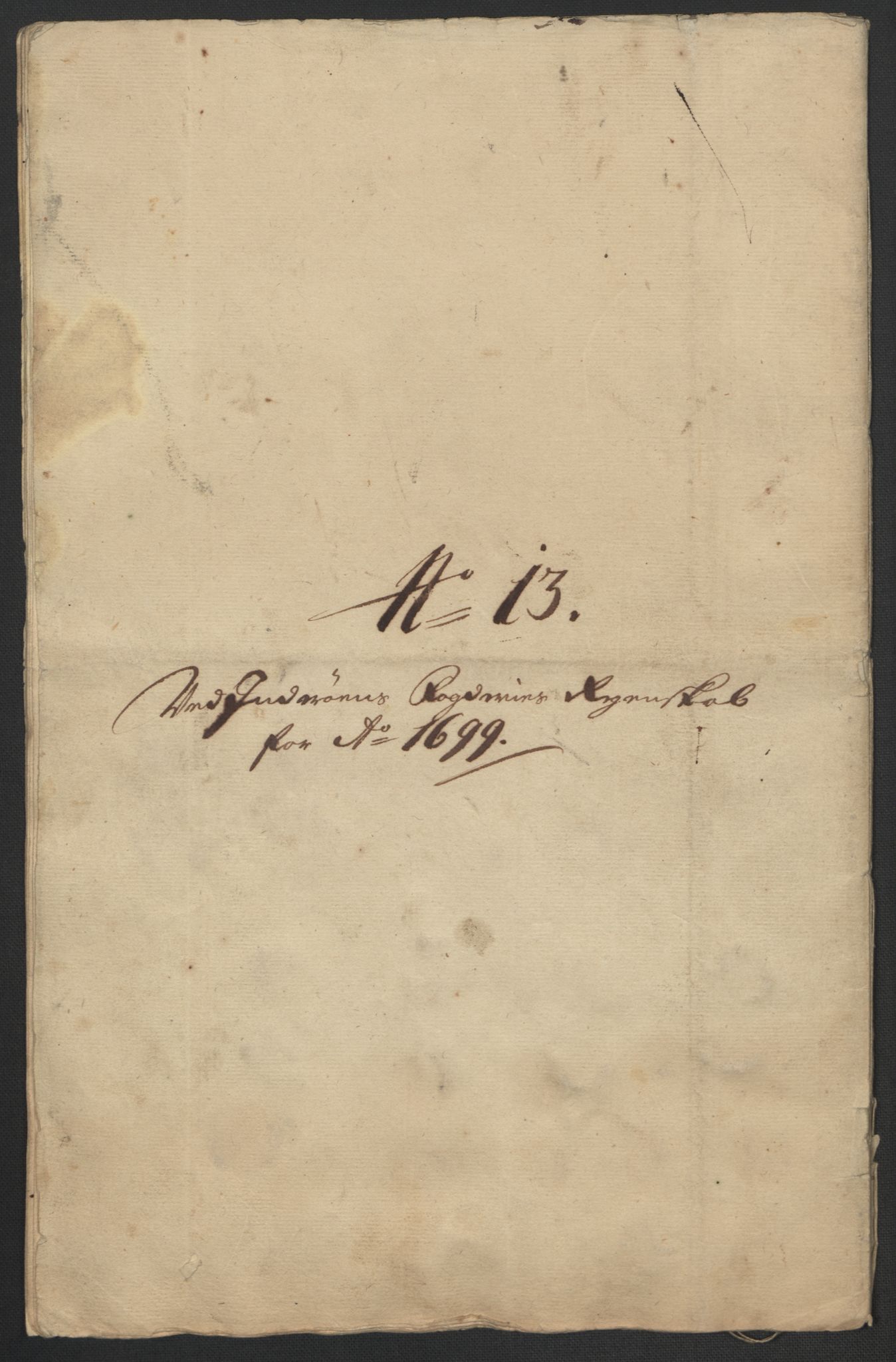 Rentekammeret inntil 1814, Reviderte regnskaper, Fogderegnskap, RA/EA-4092/R63/L4310: Fogderegnskap Inderøy, 1698-1699, p. 405