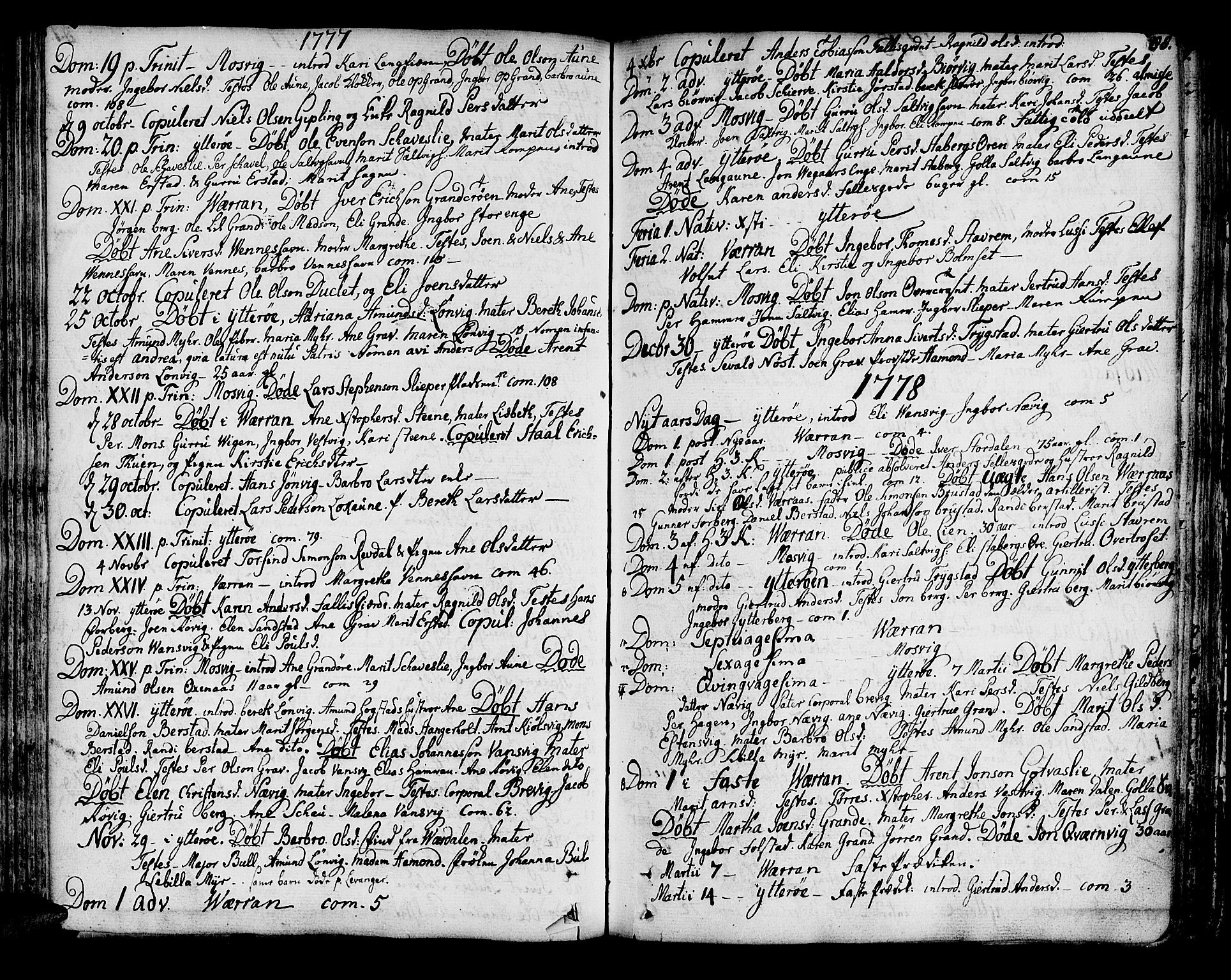 Ministerialprotokoller, klokkerbøker og fødselsregistre - Nord-Trøndelag, SAT/A-1458/722/L0216: Parish register (official) no. 722A03, 1756-1816, p. 88