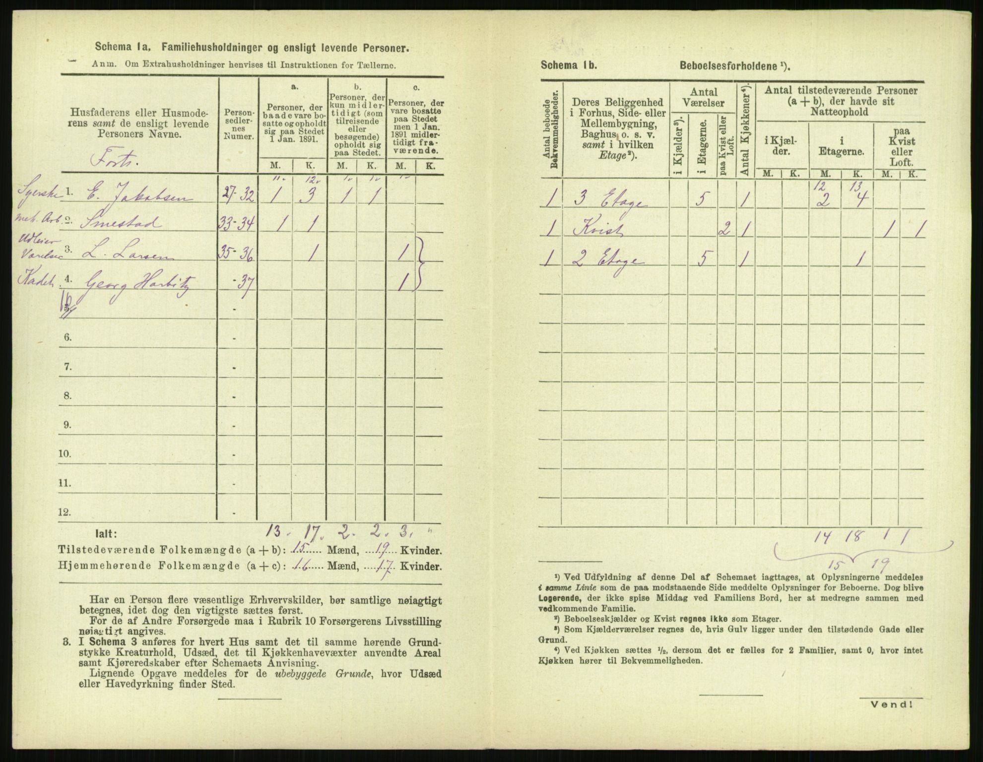 RA, 1891 census for 0301 Kristiania, 1891, p. 14306