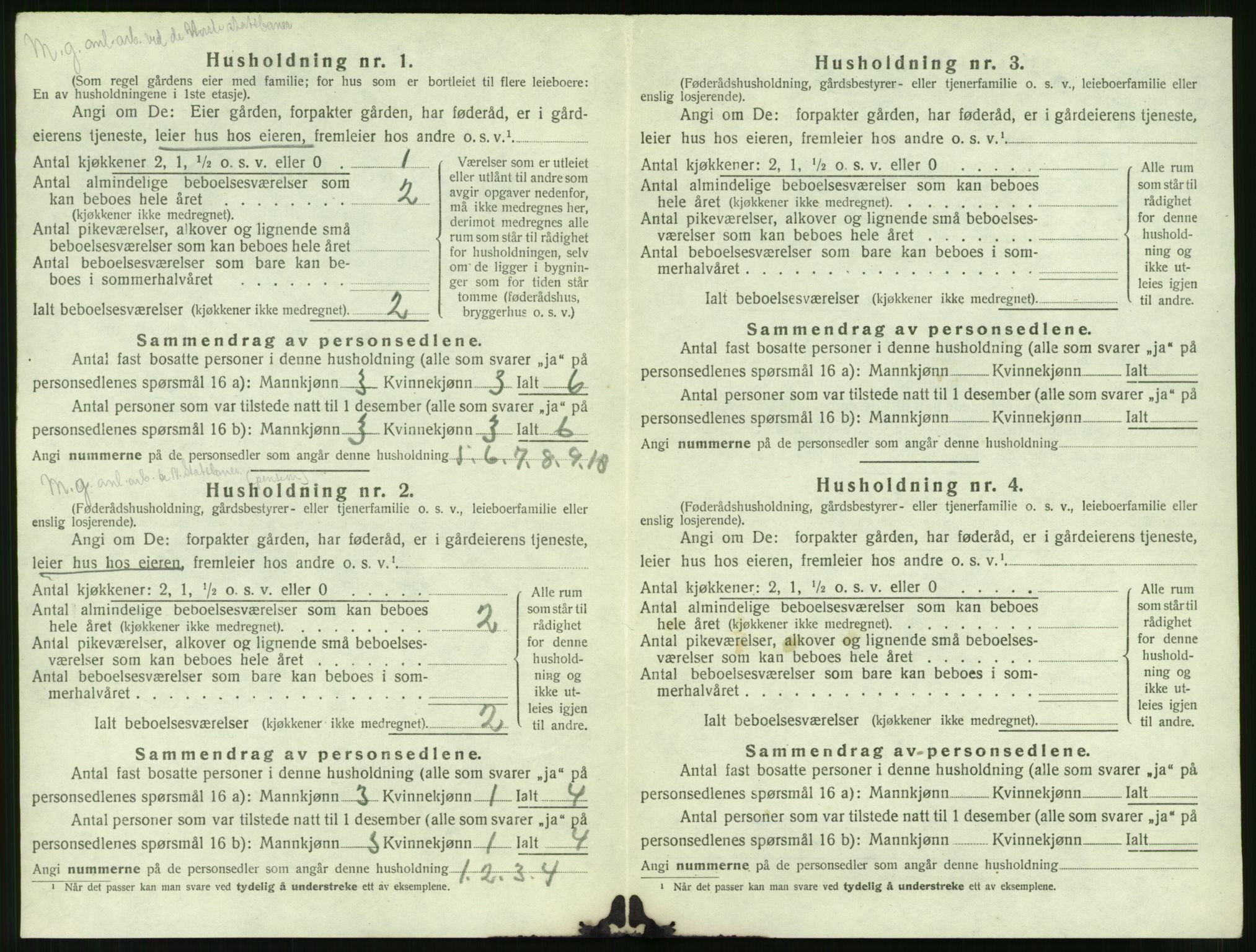 SAT, 1920 census for Grytten, 1920, p. 775