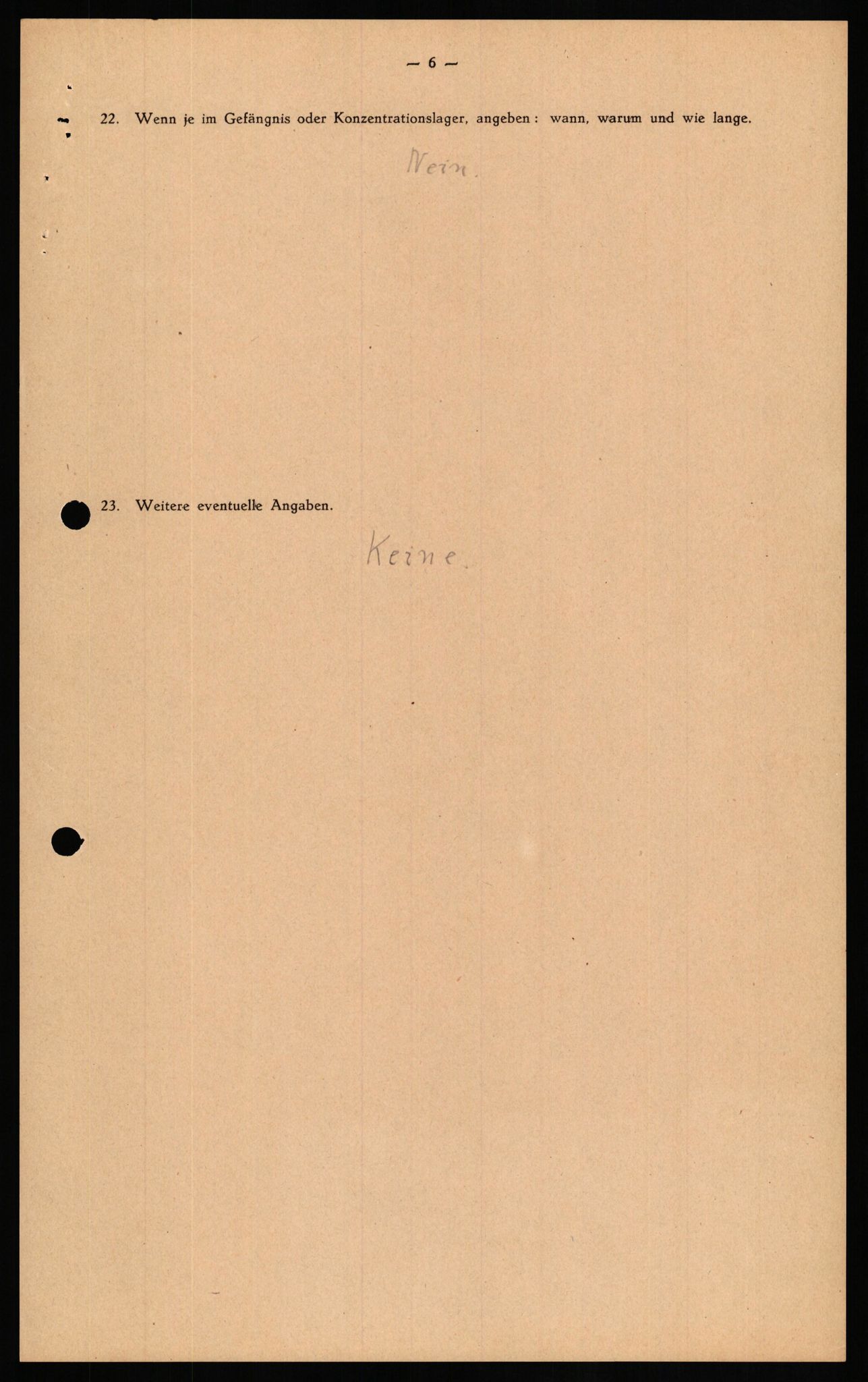 Forsvaret, Forsvarets overkommando II, AV/RA-RAFA-3915/D/Db/L0021: CI Questionaires. Tyske okkupasjonsstyrker i Norge. Tyskere., 1945-1946, p. 413