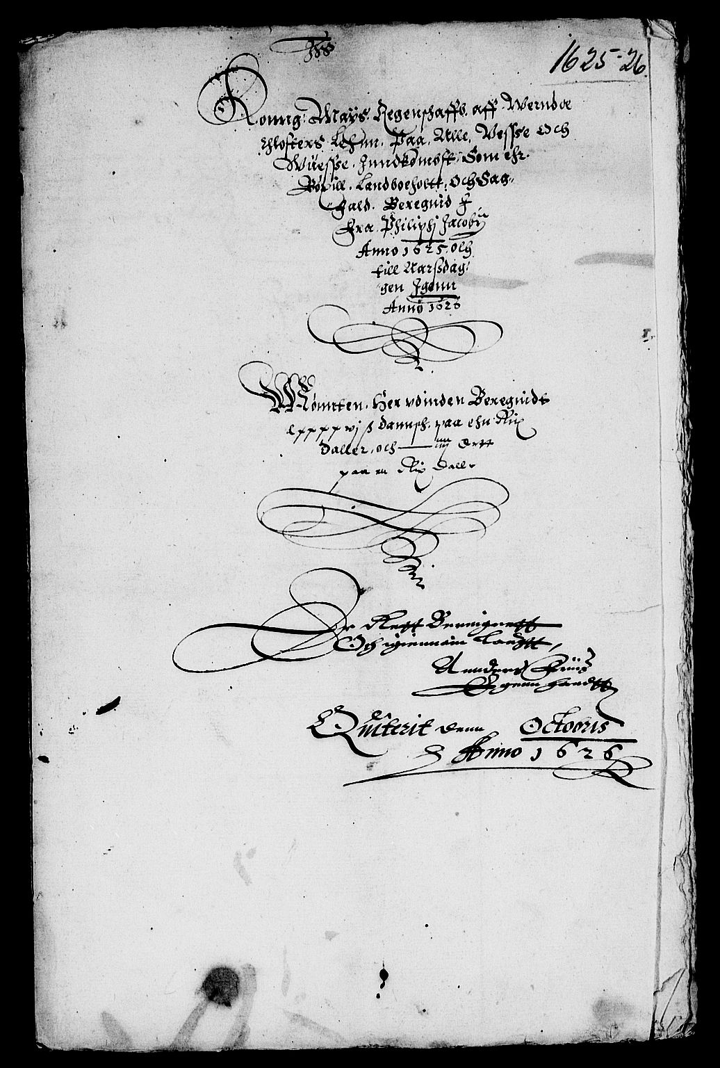 Rentekammeret inntil 1814, Reviderte regnskaper, Lensregnskaper, AV/RA-EA-5023/R/Rb/Rbg/L0002: Verne kloster len, 1619-1630