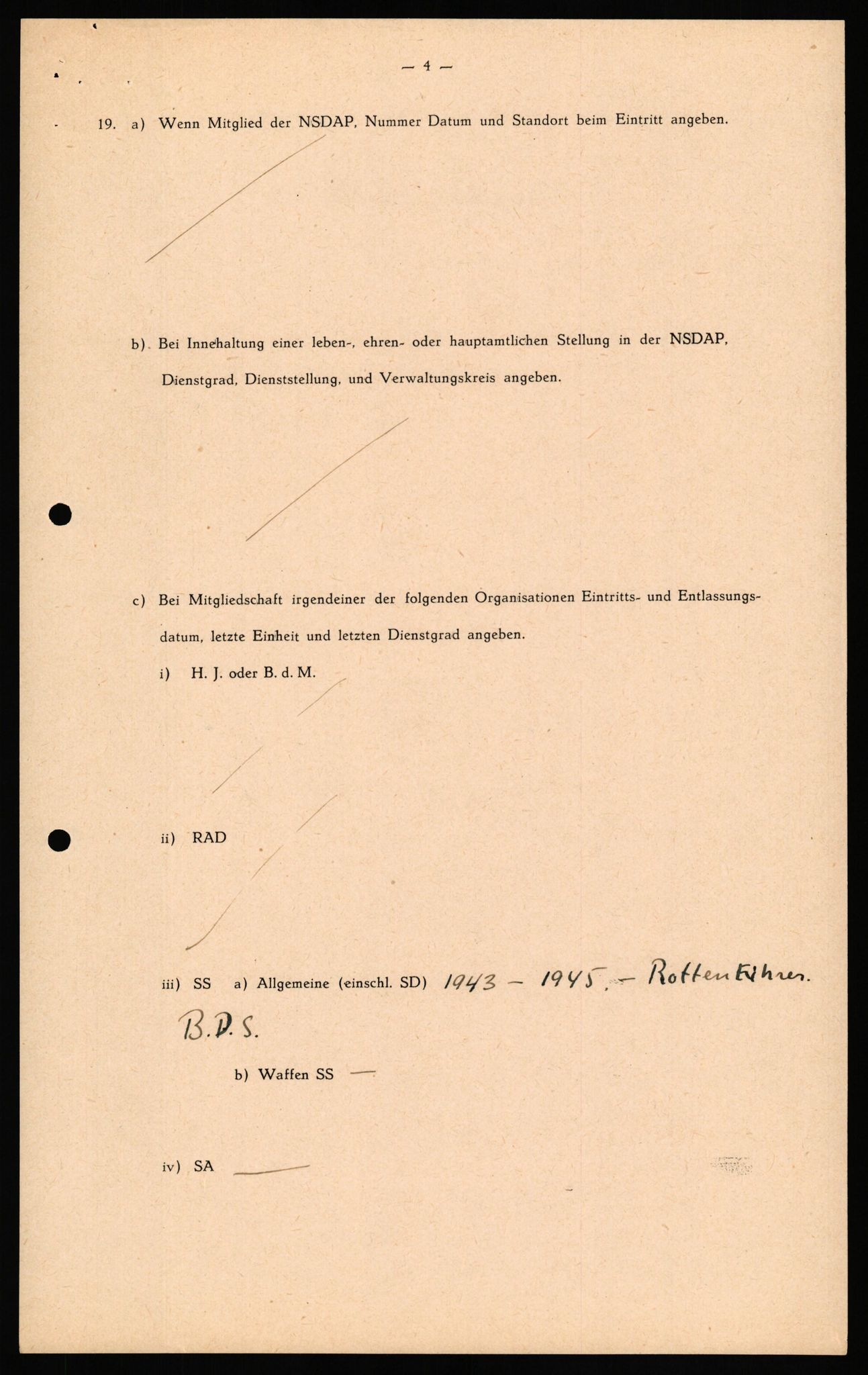Forsvaret, Forsvarets overkommando II, RA/RAFA-3915/D/Db/L0041: CI Questionaires.  Diverse nasjonaliteter., 1945-1946, p. 167