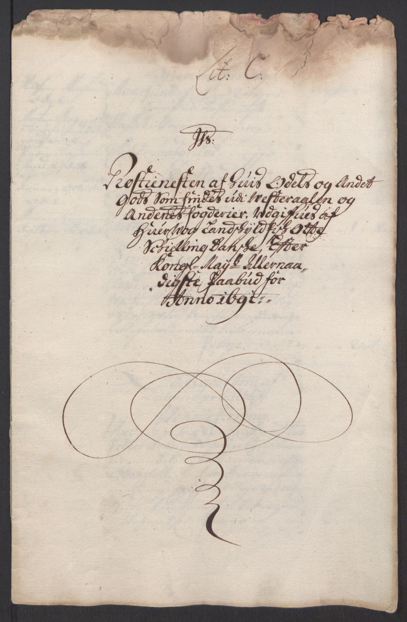 Rentekammeret inntil 1814, Reviderte regnskaper, Fogderegnskap, RA/EA-4092/R67/L4676: Fogderegnskap Vesterålen, Andenes og Lofoten, 1691-1693, p. 22