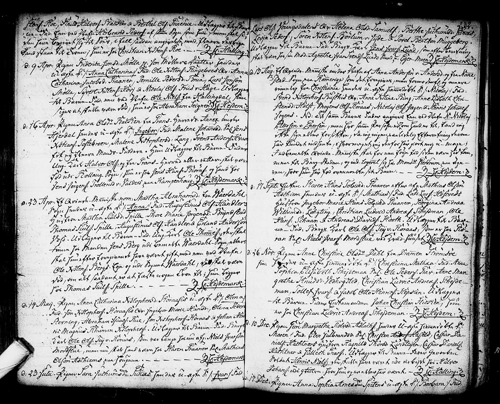 Kongsberg kirkebøker, SAKO/A-22/F/Fa/L0006: Parish register (official) no. I 6, 1783-1797, p. 232