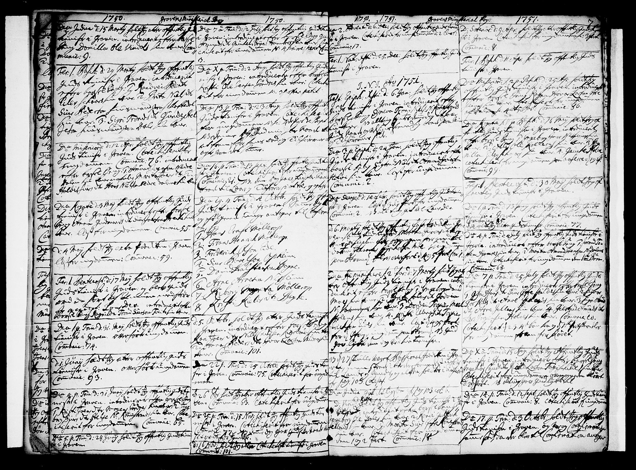 Ulvik sokneprestembete, AV/SAB-A-78801/H/Haa: Parish register (official) no. A 10, 1745-1792, p. 7