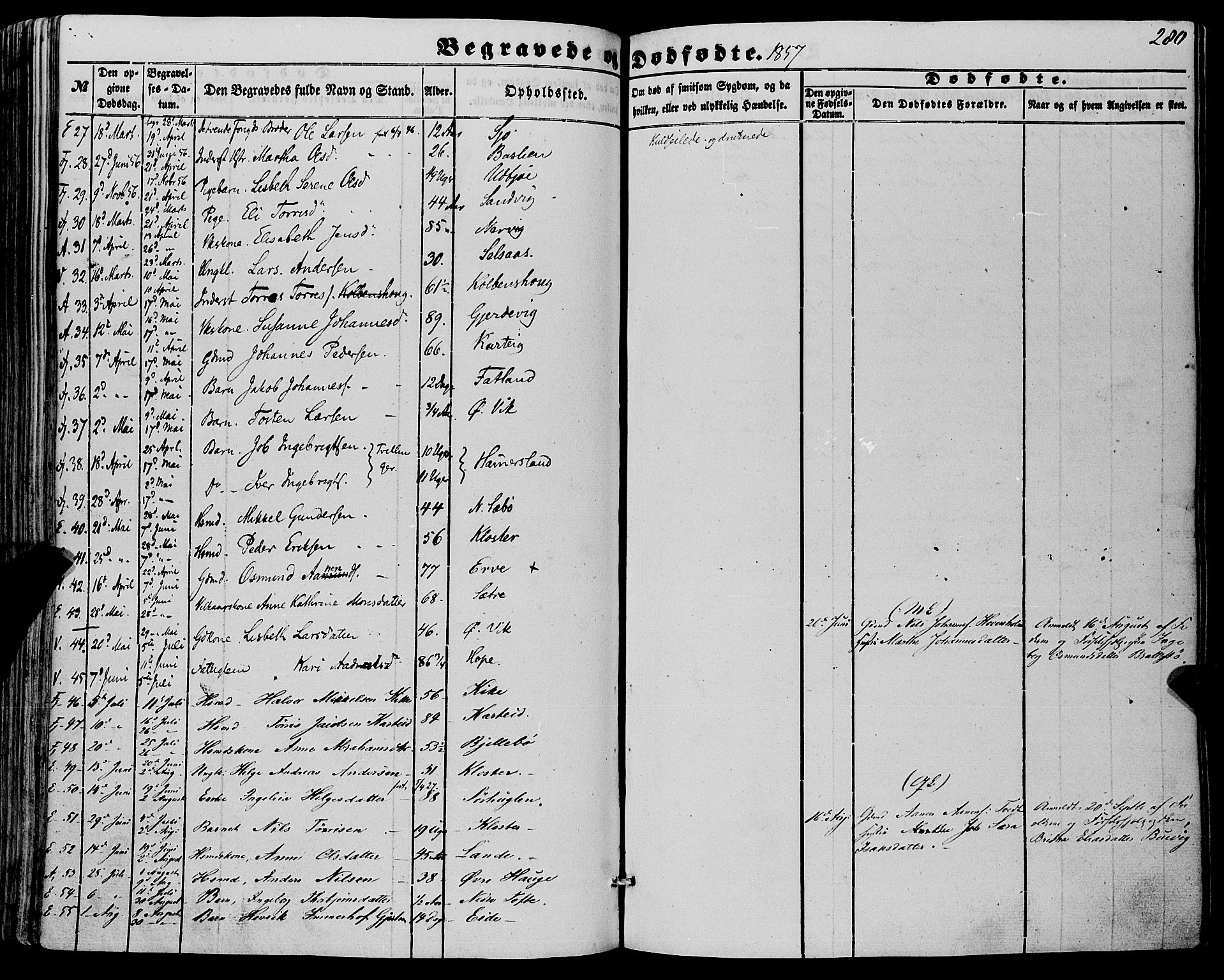 Fjelberg sokneprestembete, SAB/A-75201/H/Haa: Parish register (official) no. A 7, 1851-1867, p. 280