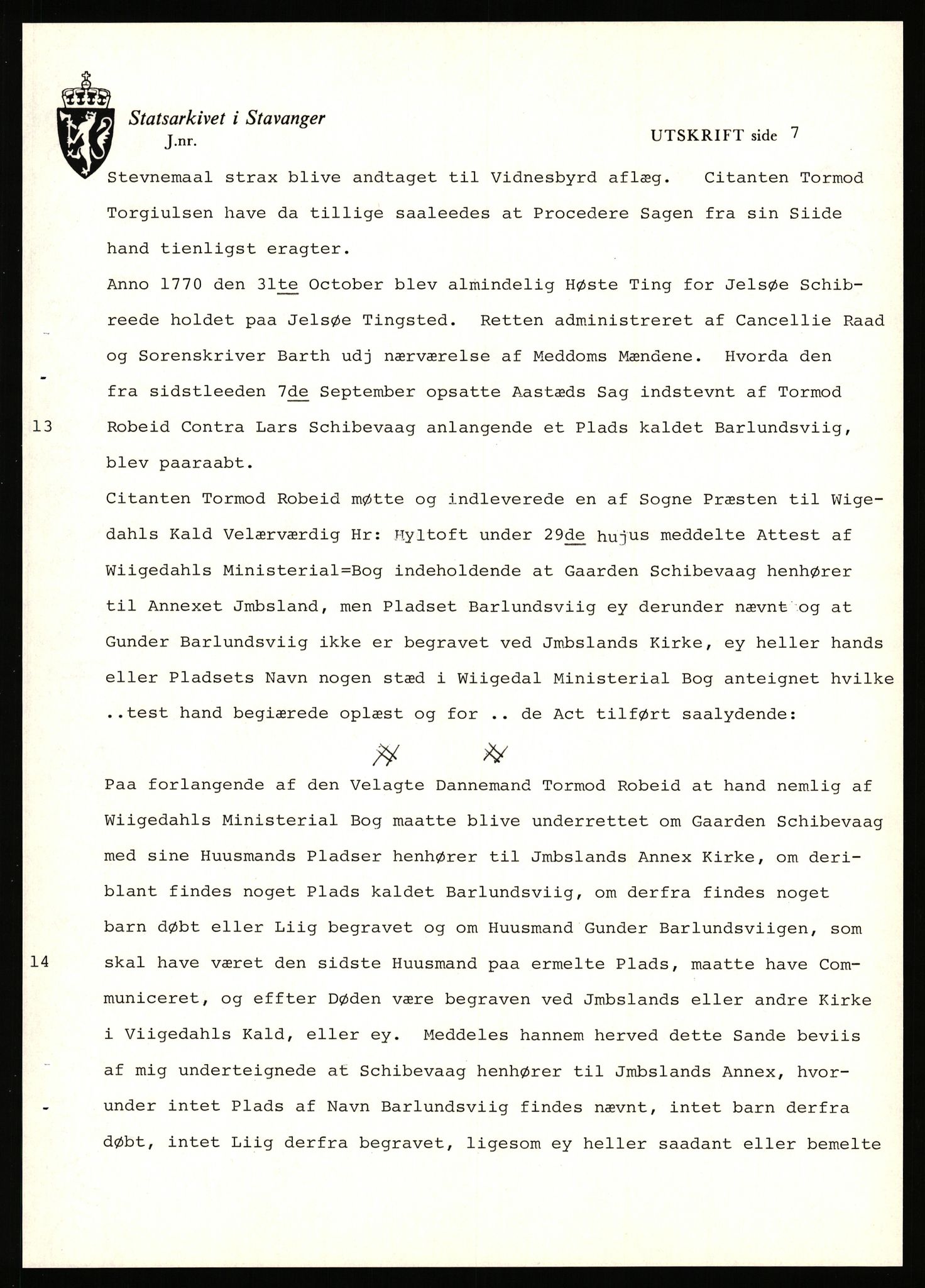 Statsarkivet i Stavanger, AV/SAST-A-101971/03/Y/Yj/L0069: Avskrifter sortert etter gårdsnavn: Riske - Rosland store, 1750-1930, p. 531