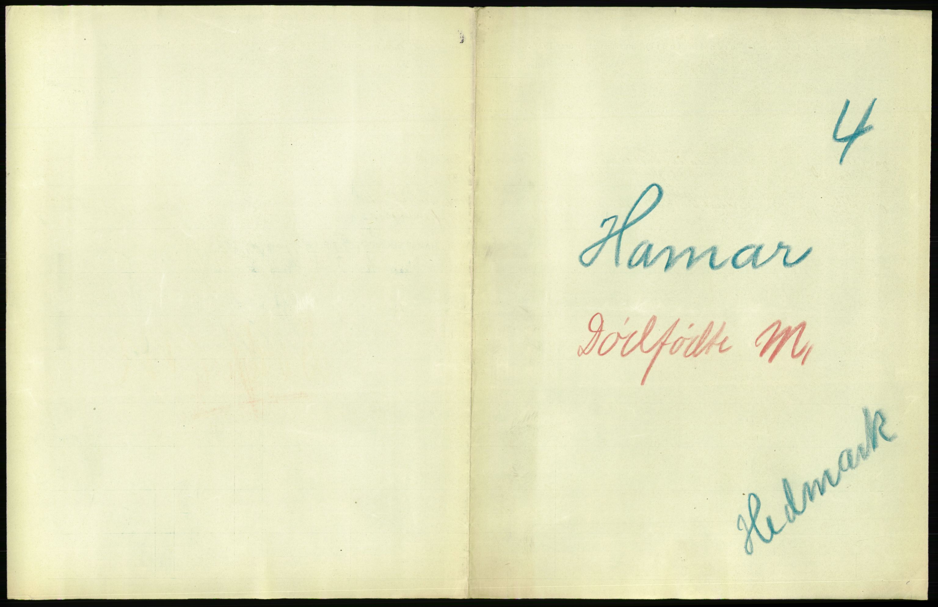 Statistisk sentralbyrå, Sosiodemografiske emner, Befolkning, RA/S-2228/D/Df/Dfc/Dfca/L0015: Hedemark fylke: Levendefødte menn og kvinner. Byer, 1921, p. 871