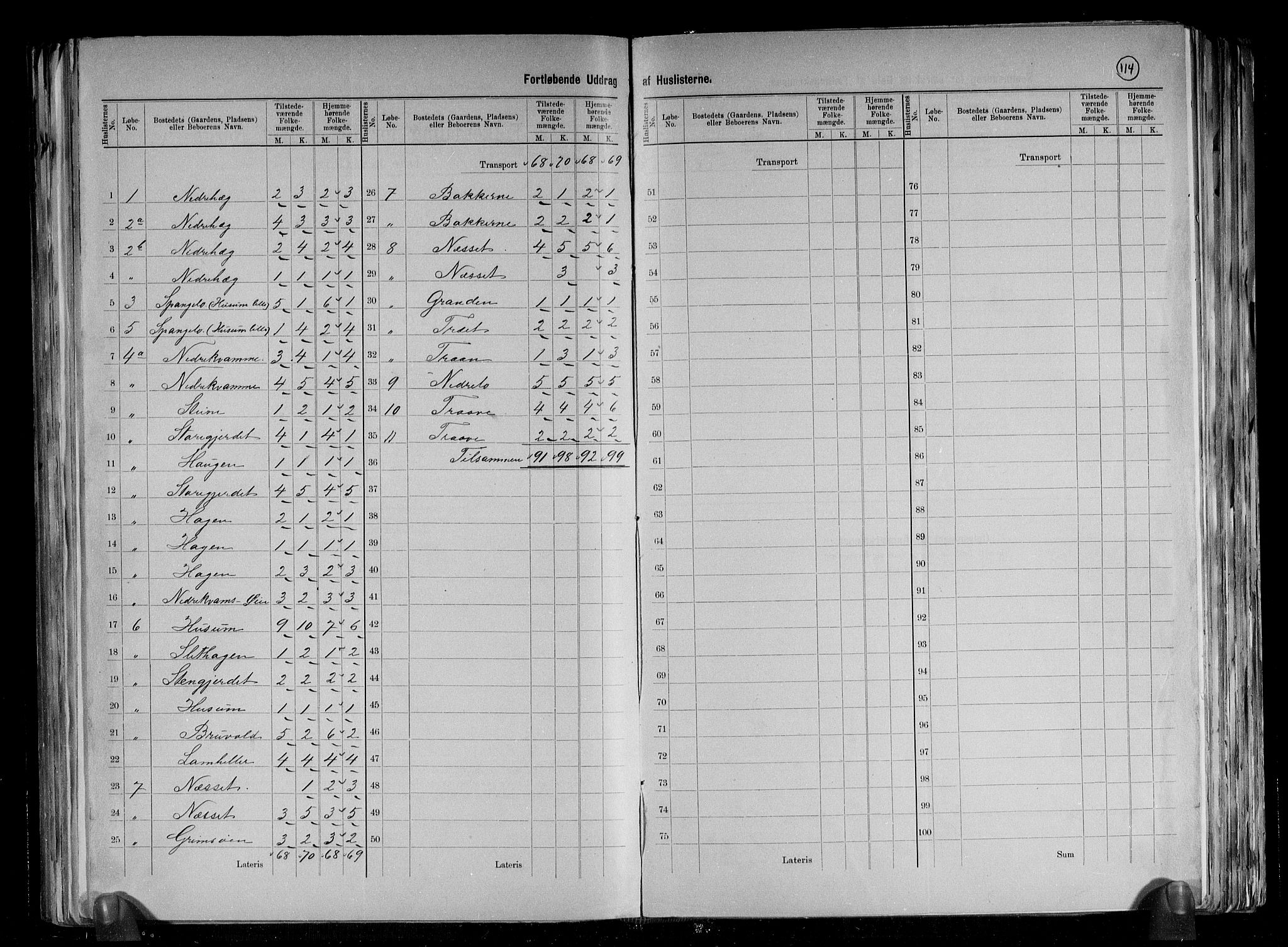 RA, 1891 census for 1423 Borgund, 1891, p. 11