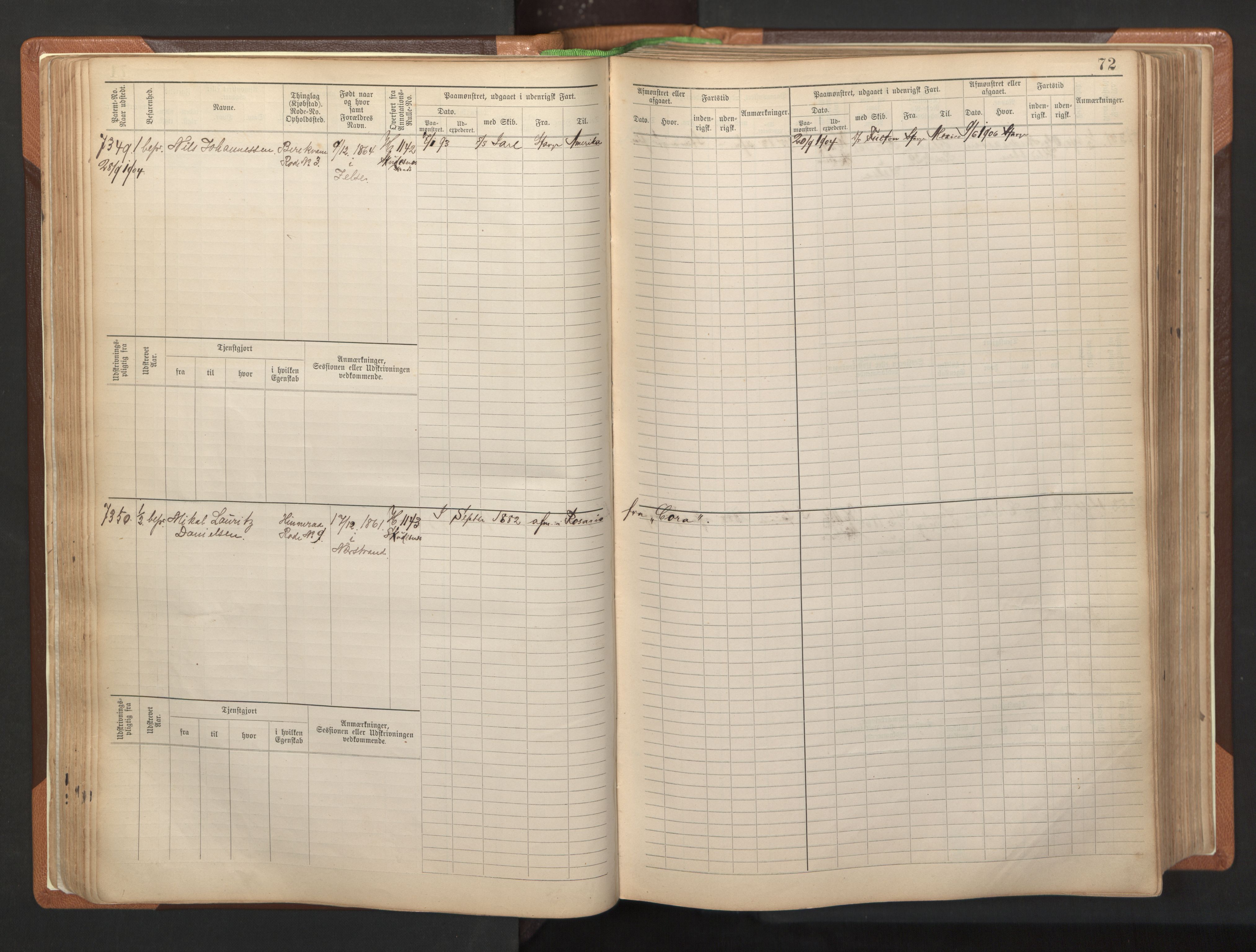 Stavanger sjømannskontor, AV/SAST-A-102006/F/Fb/Fbb/L0012: Sjøfartshovedrulle, patentnr. 7207-8158, 1894-1904, p. 75