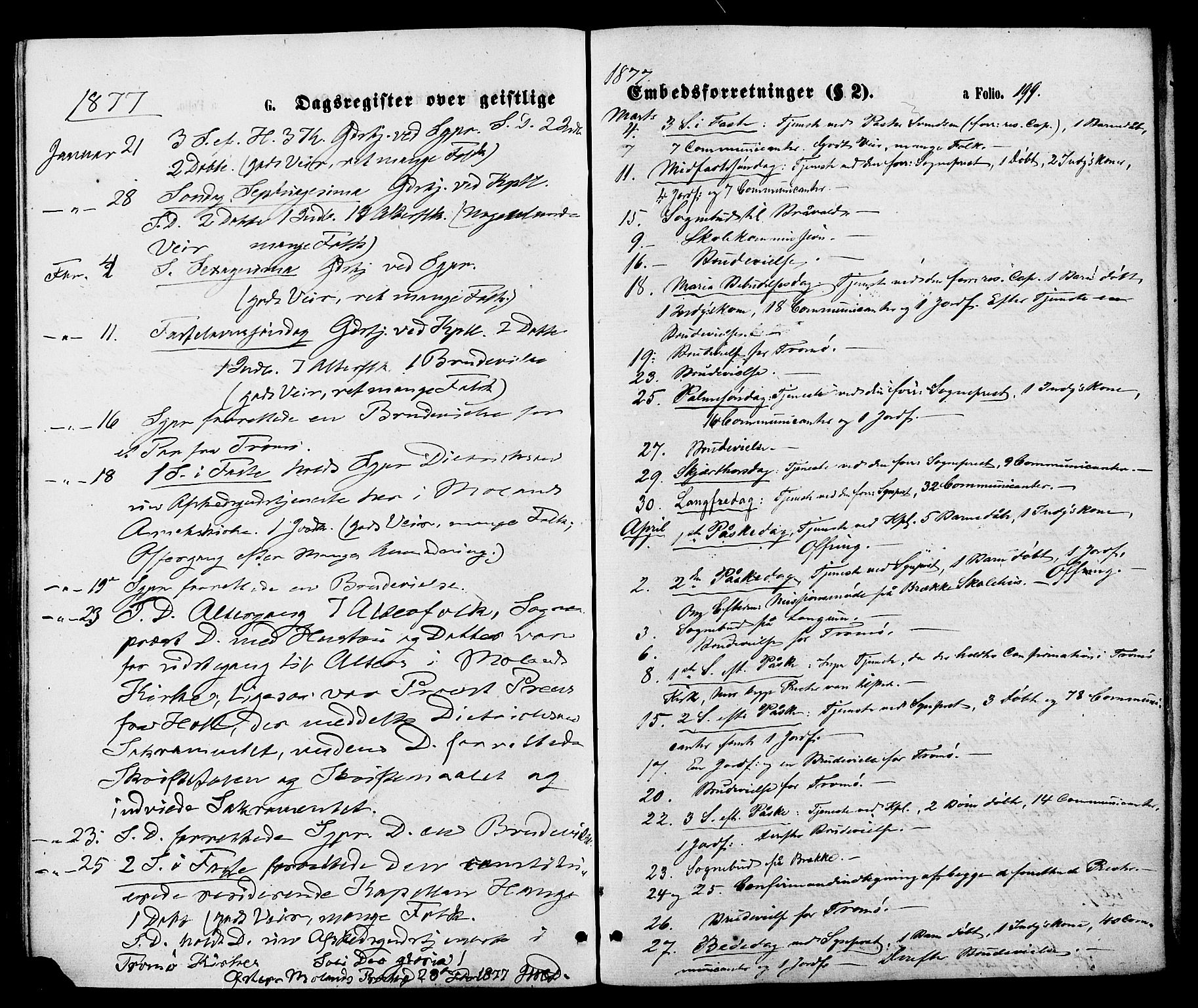 Austre Moland sokneprestkontor, AV/SAK-1111-0001/F/Fa/Faa/L0009: Parish register (official) no. A 9, 1869-1879, p. 199