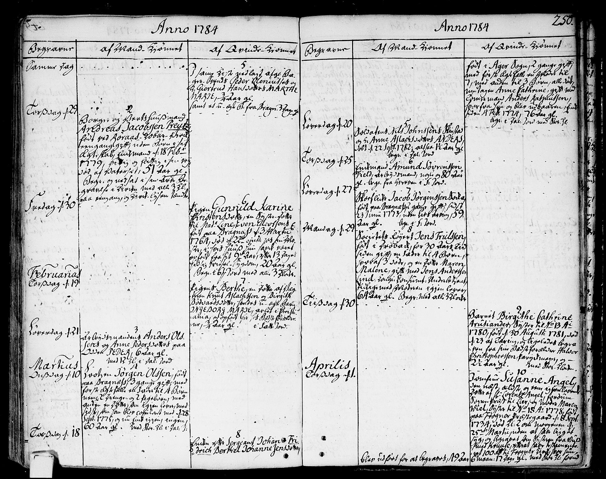 Strømsø kirkebøker, AV/SAKO-A-246/F/Fa/L0009: Parish register (official) no. I 9, 1752-1791, p. 250