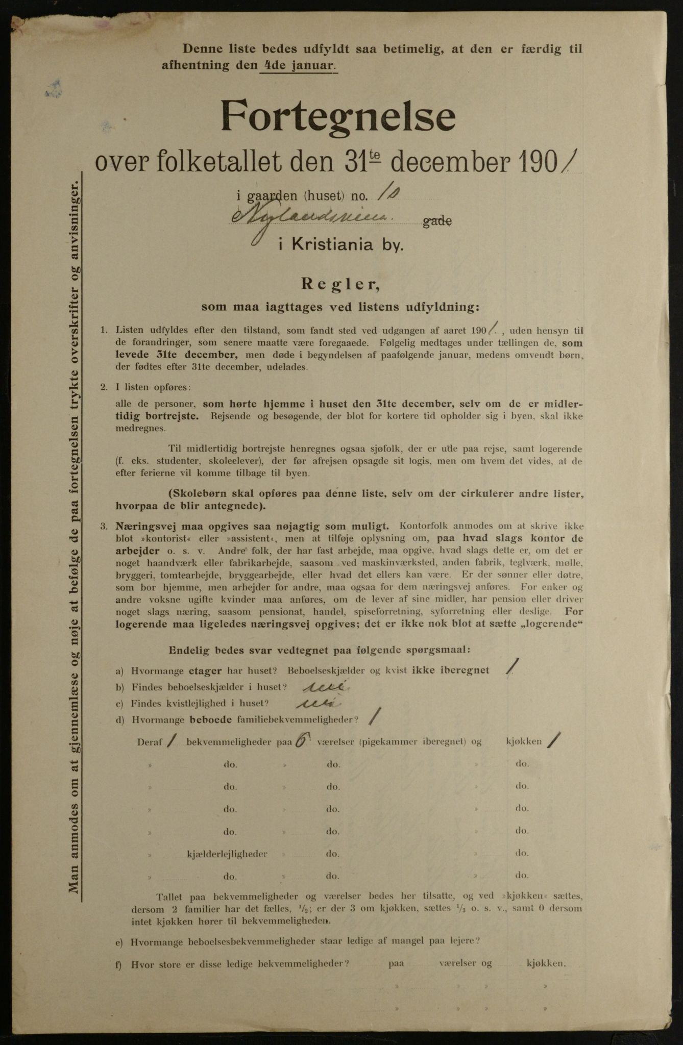 OBA, Municipal Census 1901 for Kristiania, 1901, p. 11367