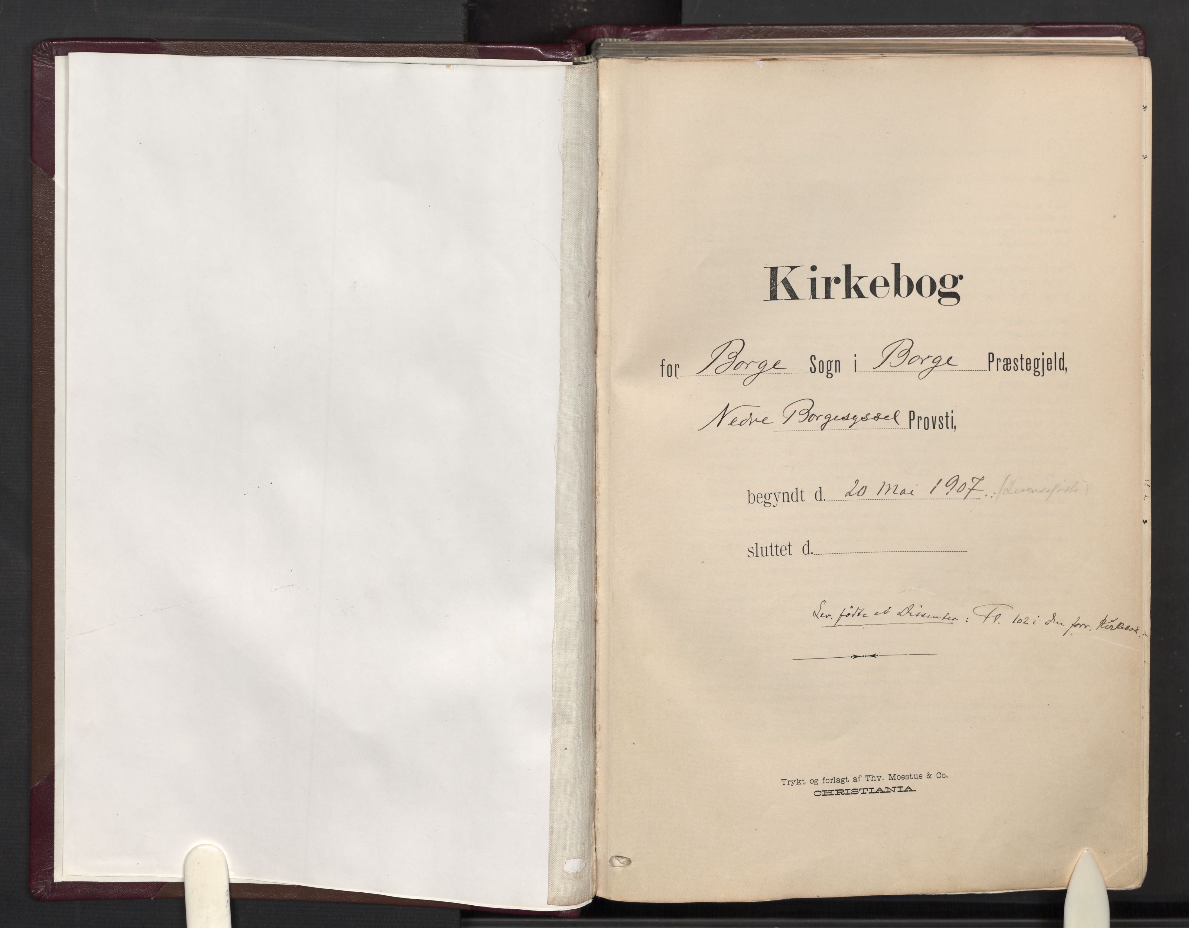 Borge prestekontor Kirkebøker, AV/SAO-A-10903/F/Fa/L0010: Parish register (official) no. I 10, 1907-1925