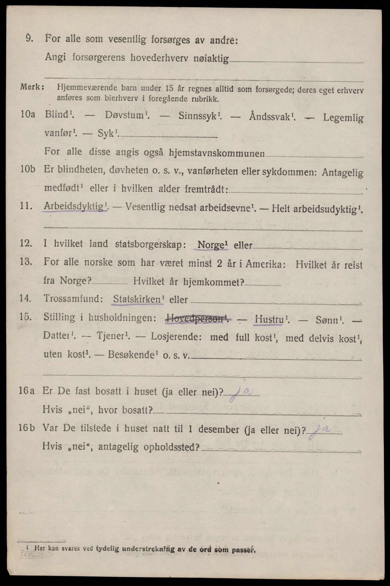 SAST, 1920 census for Eigersund, 1920, p. 5054