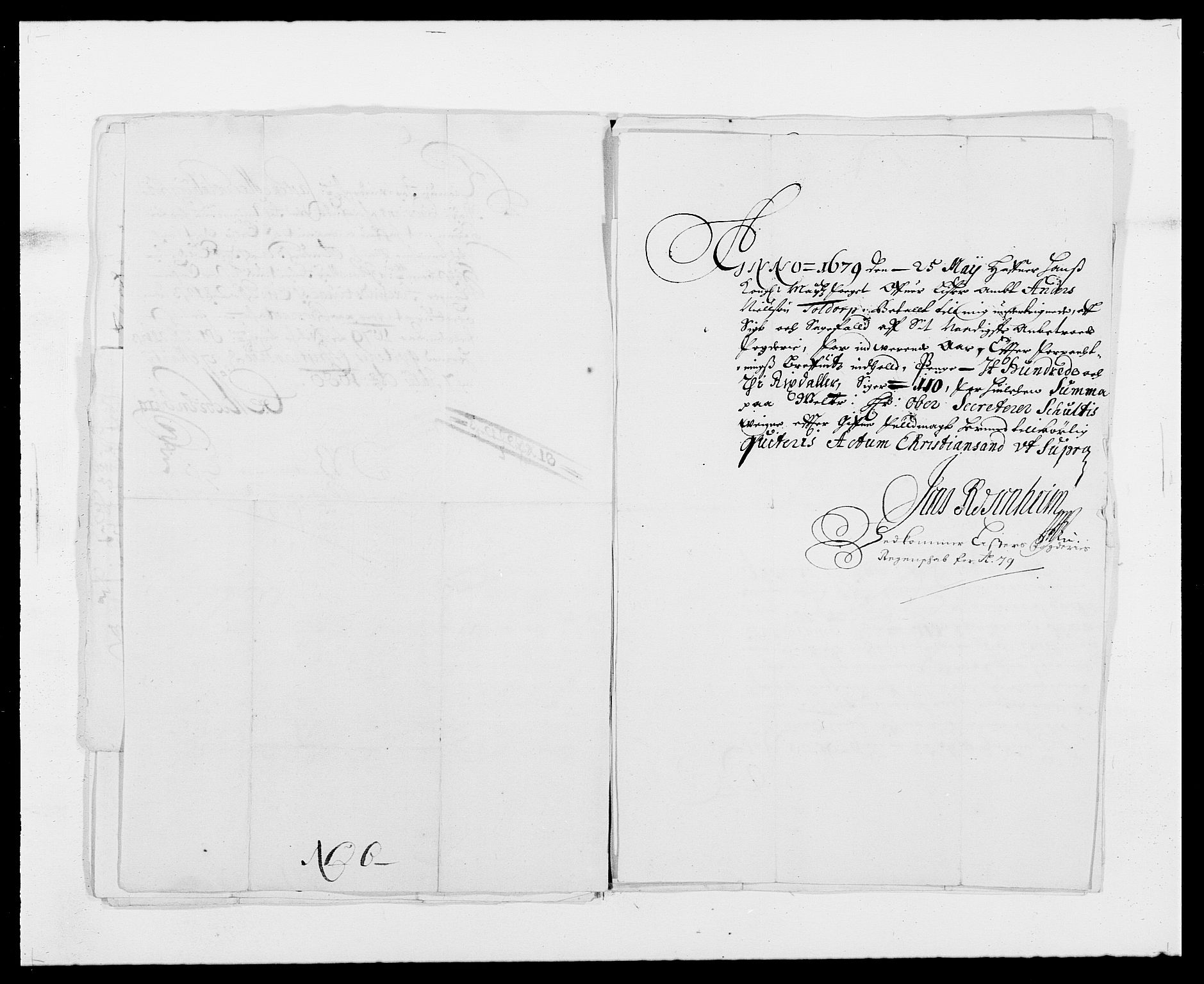 Rentekammeret inntil 1814, Reviderte regnskaper, Fogderegnskap, AV/RA-EA-4092/R41/L2530: Fogderegnskap Lista, 1677-1679, p. 373