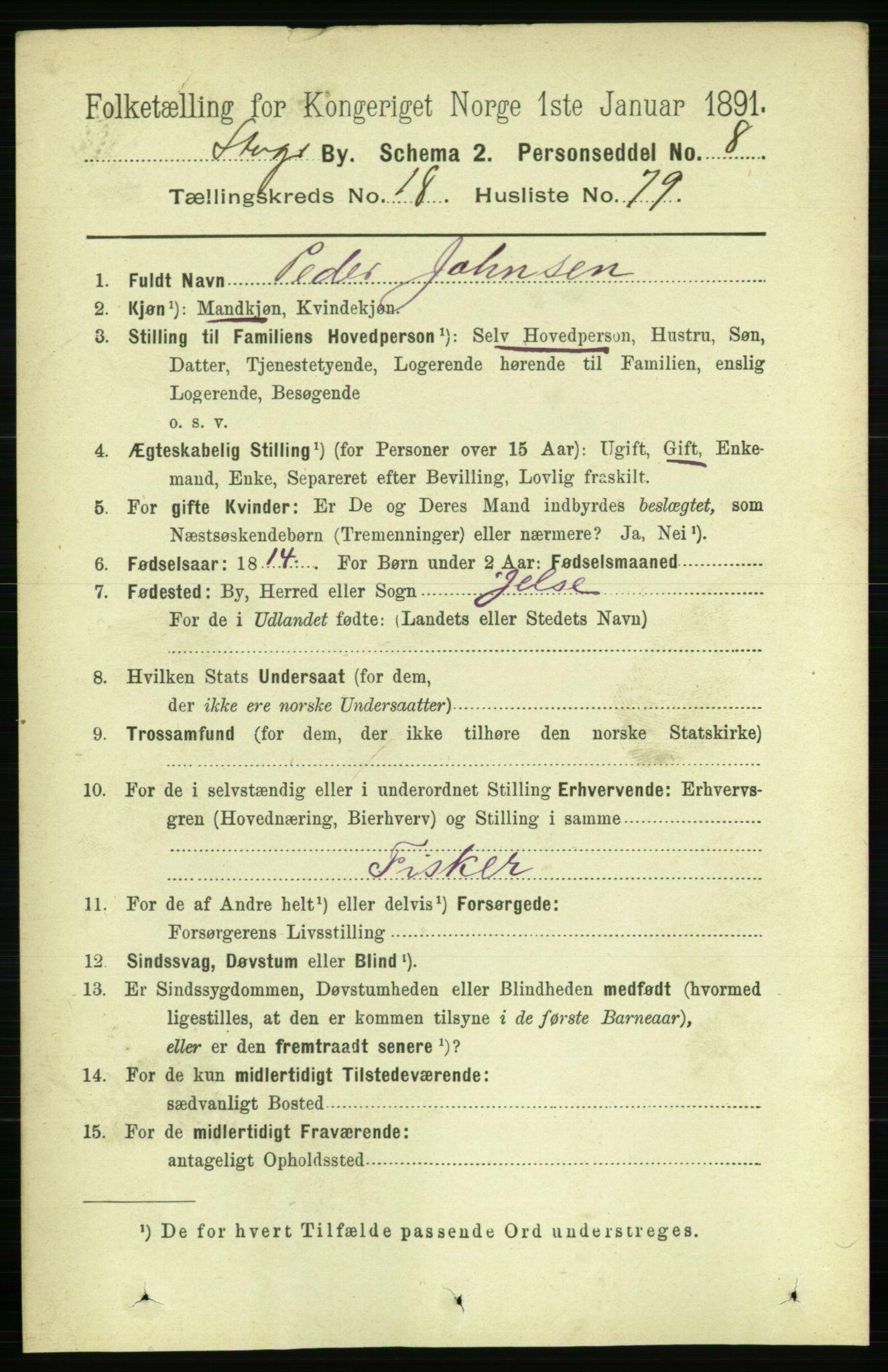 RA, 1891 census for 1103 Stavanger, 1891, p. 22374