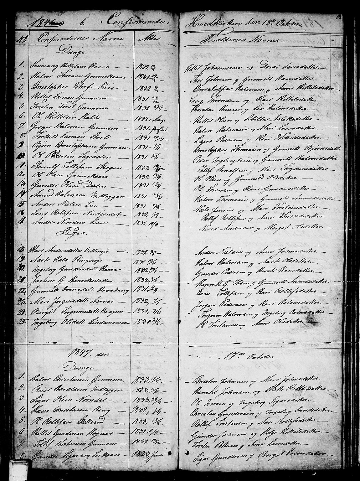 Sauherad kirkebøker, AV/SAKO-A-298/G/Gb/L0001: Parish register (copy) no. II 1, 1845-1865, p. 58