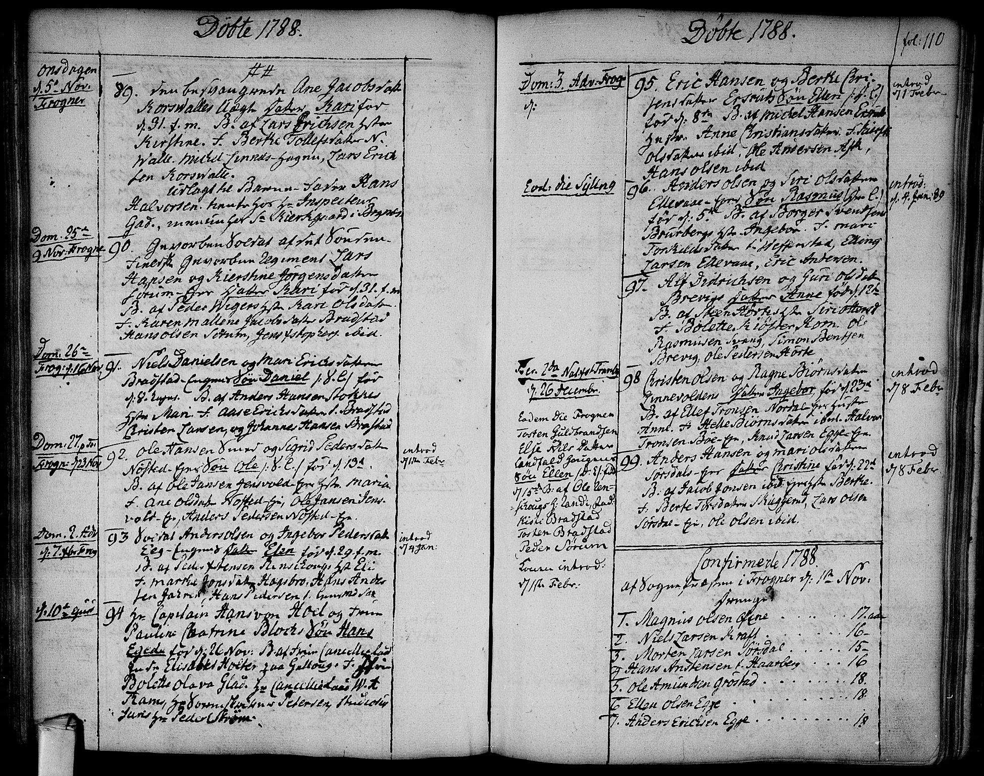 Lier kirkebøker, SAKO/A-230/F/Fa/L0006: Parish register (official) no. I 6, 1777-1794, p. 110