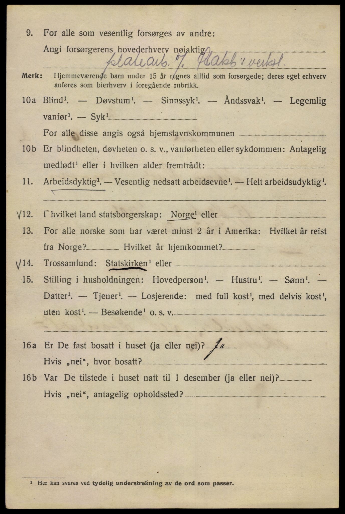 SAO, 1920 census for Kristiania, 1920, p. 155966