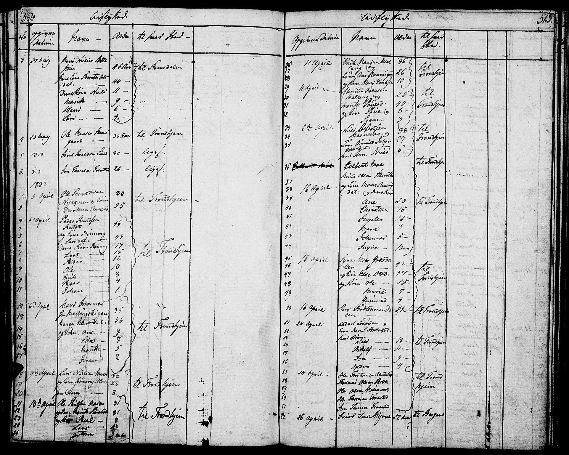 Lom prestekontor, SAH/PREST-070/K/L0005: Parish register (official) no. 5, 1825-1837, p. 562-563