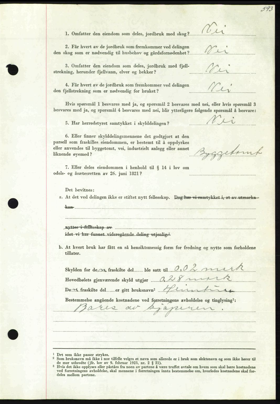 Nordmøre sorenskriveri, AV/SAT-A-4132/1/2/2Ca: Mortgage book no. A116, 1950-1950, Diary no: : 3265/1950