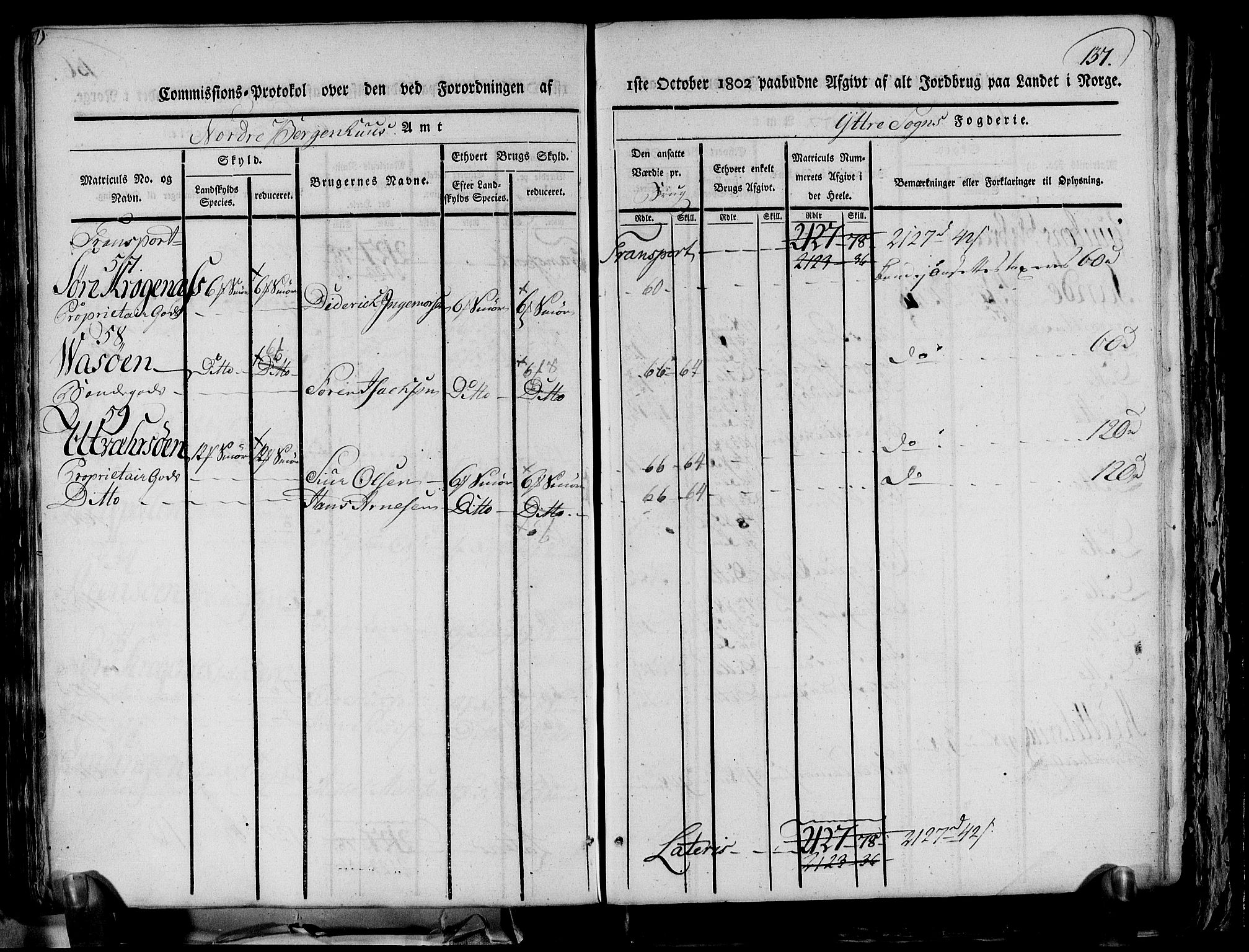 Rentekammeret inntil 1814, Realistisk ordnet avdeling, AV/RA-EA-4070/N/Ne/Nea/L0116: og 0117: Ytre og Indre Sogn fogderi. Kommisjonsprotokoller, 1803, p. 145