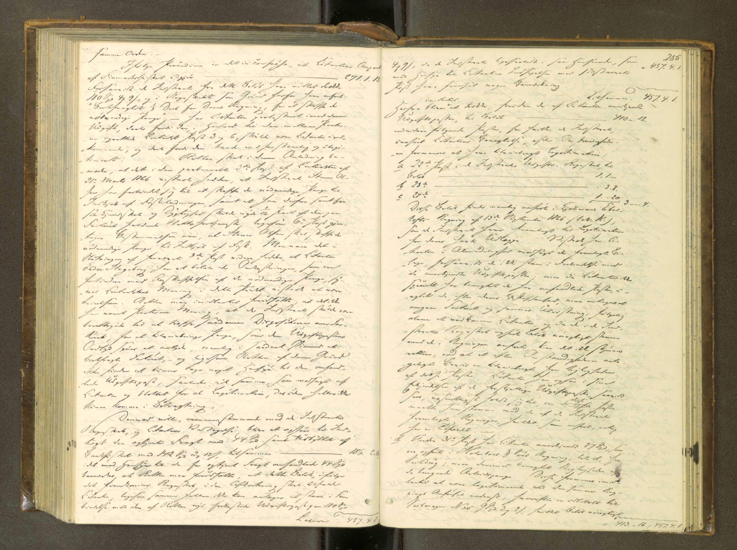 Kristiansund byfogd, AV/SAT-A-4587/A/04/L0003: Domprotokoll. Aut. 08.10.1861, 1861-1868, p. 284b-285a