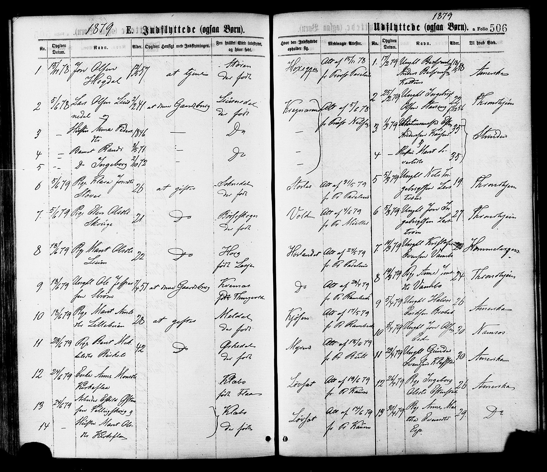 Ministerialprotokoller, klokkerbøker og fødselsregistre - Sør-Trøndelag, SAT/A-1456/691/L1079: Parish register (official) no. 691A11, 1873-1886, p. 506