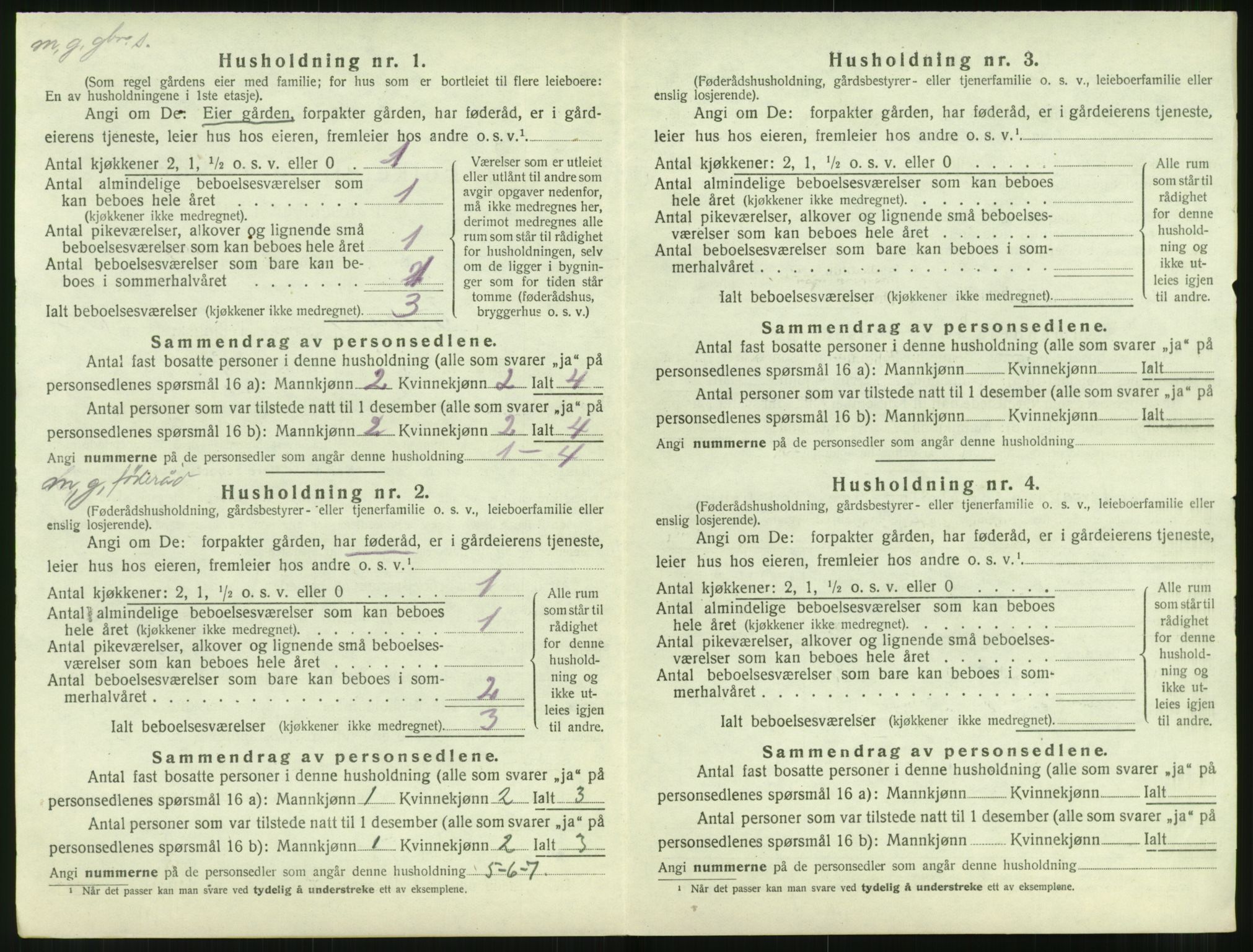 SAT, 1920 census for Aukra, 1920, p. 690