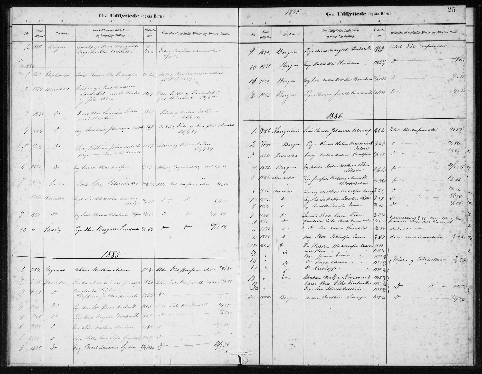 Kinn sokneprestembete, SAB/A-80801/H/Haa/Haad/L0007: Parish register (official) no. D 7, 1883-1922, p. 25