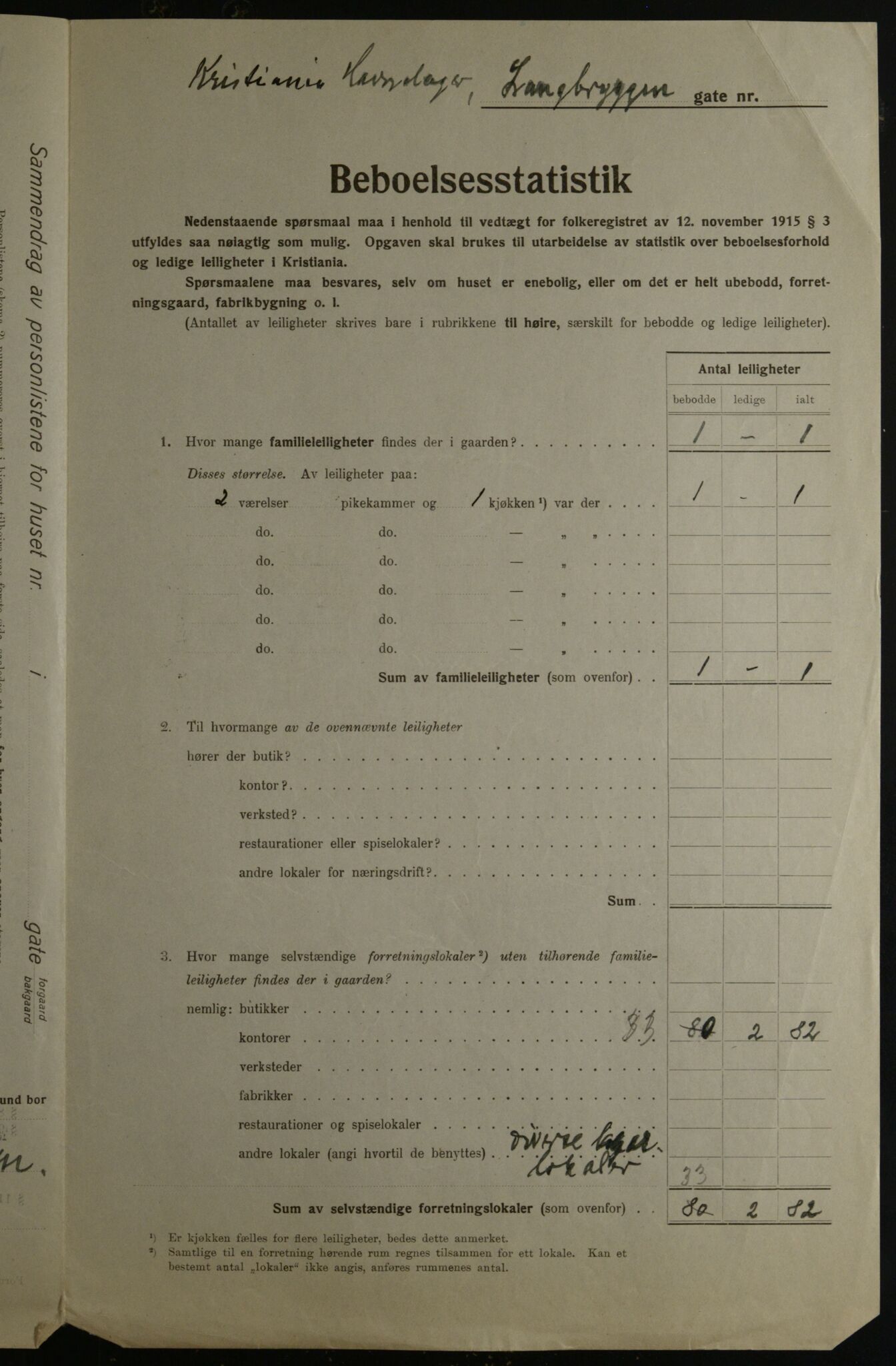 OBA, Municipal Census 1923 for Kristiania, 1923, p. 63171