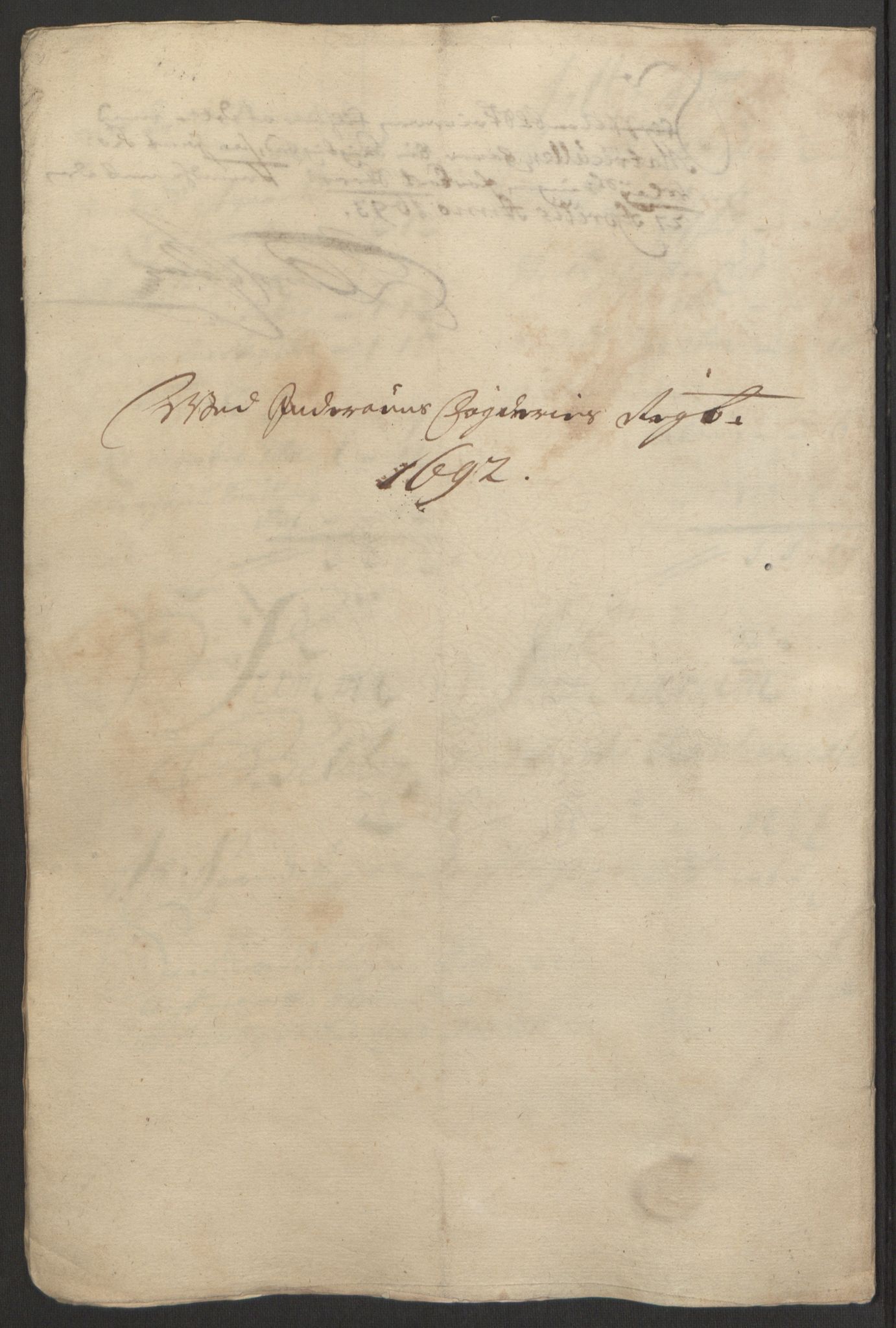 Rentekammeret inntil 1814, Reviderte regnskaper, Fogderegnskap, RA/EA-4092/R63/L4308: Fogderegnskap Inderøy, 1692-1694, p. 162