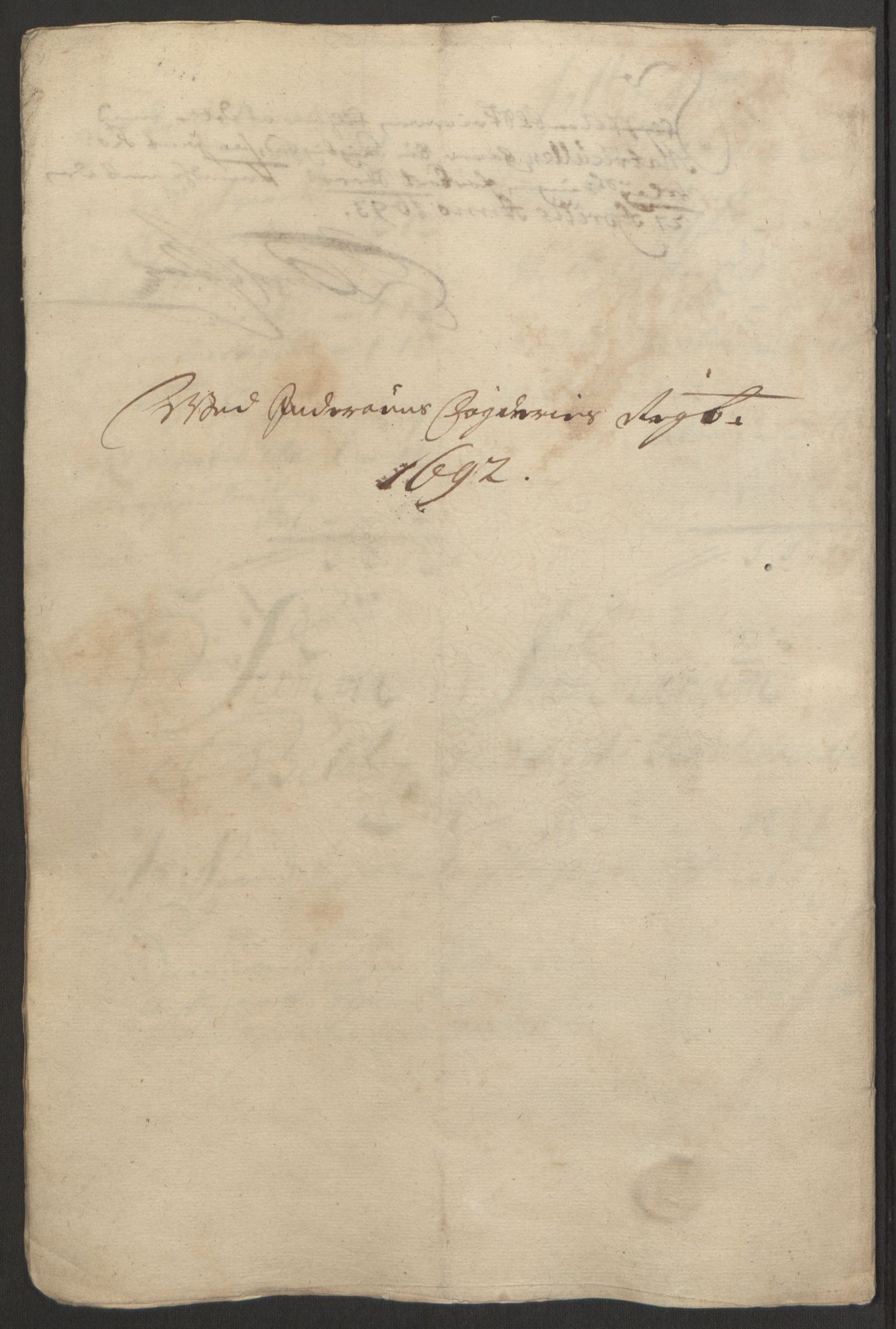 Rentekammeret inntil 1814, Reviderte regnskaper, Fogderegnskap, AV/RA-EA-4092/R63/L4308: Fogderegnskap Inderøy, 1692-1694, p. 162