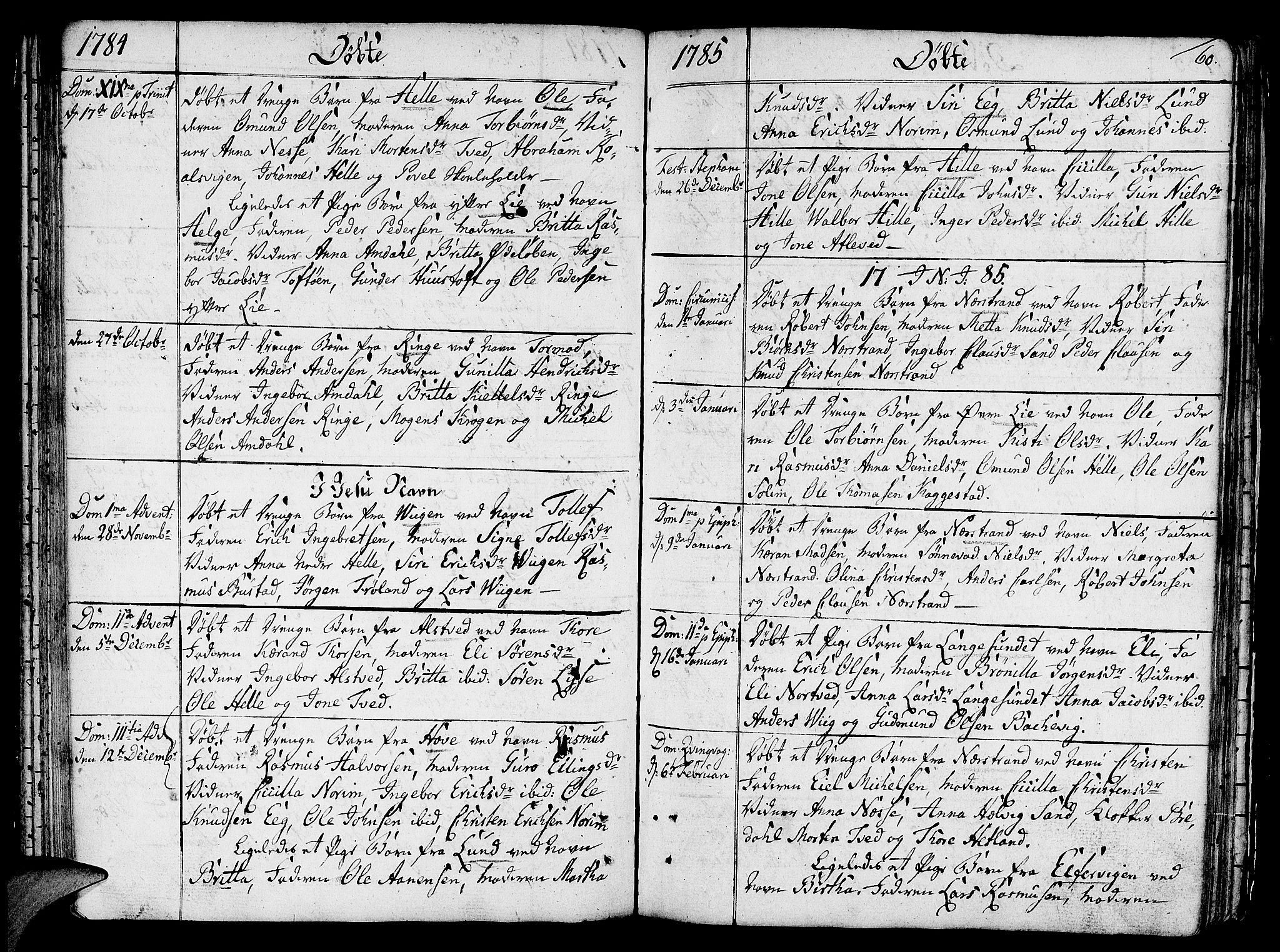 Nedstrand sokneprestkontor, AV/SAST-A-101841/01/IV: Parish register (official) no. A 4, 1779-1795, p. 60