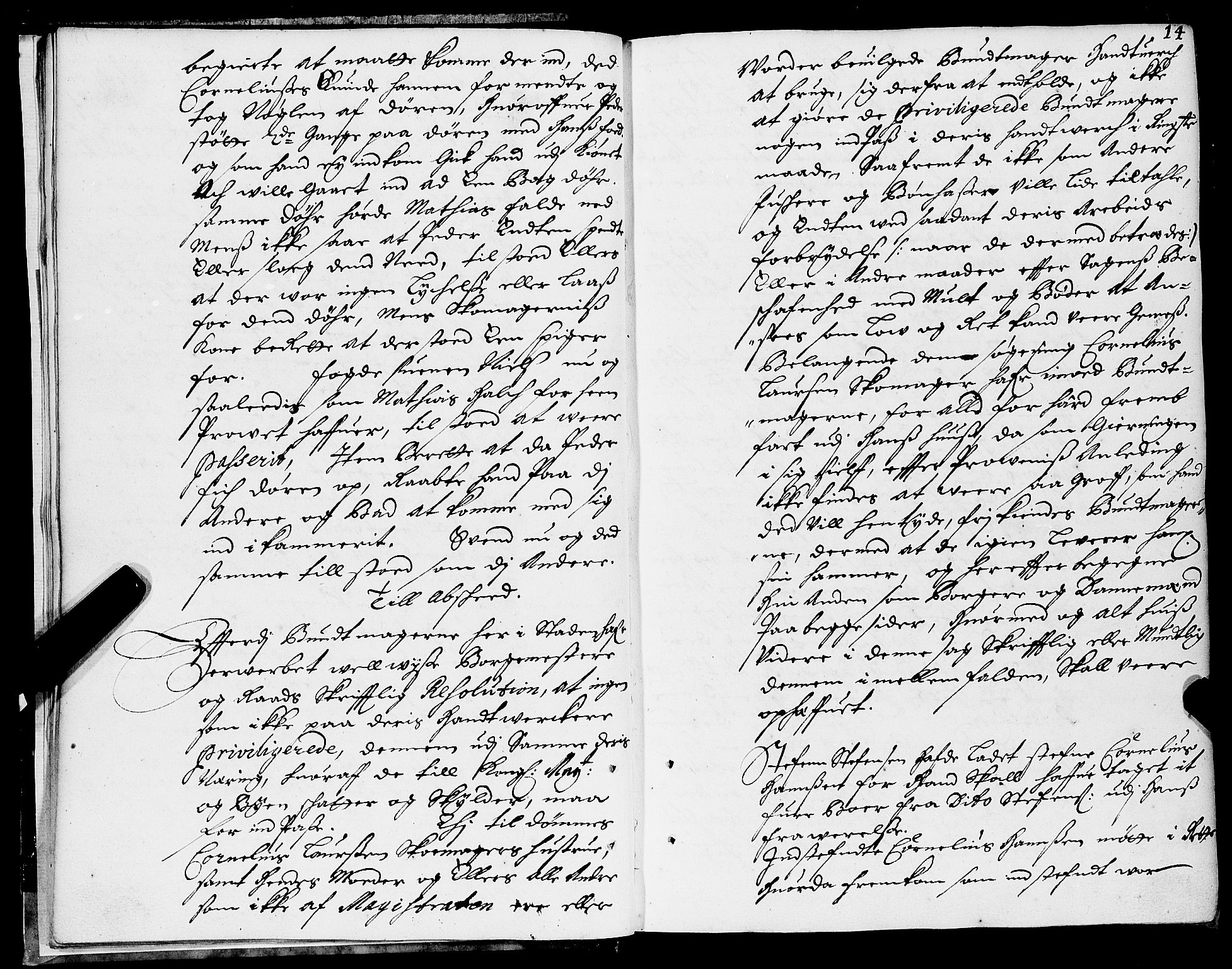 Trondheim byfogd, AV/SAT-A-0003/1/1/1A/L0006: Bytingsprotokoll - 9/1-18/12., 1679, p. 13b-14a