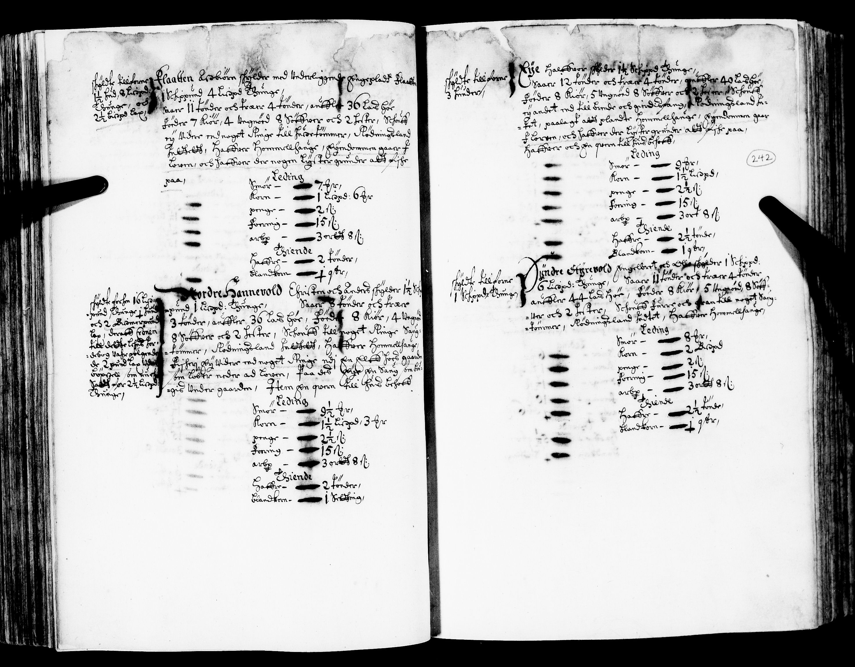 Rentekammeret inntil 1814, Realistisk ordnet avdeling, RA/EA-4070/N/Nb/Nba/L0020: Tønsberg len, 2. del, 1668, p. 241b-242a