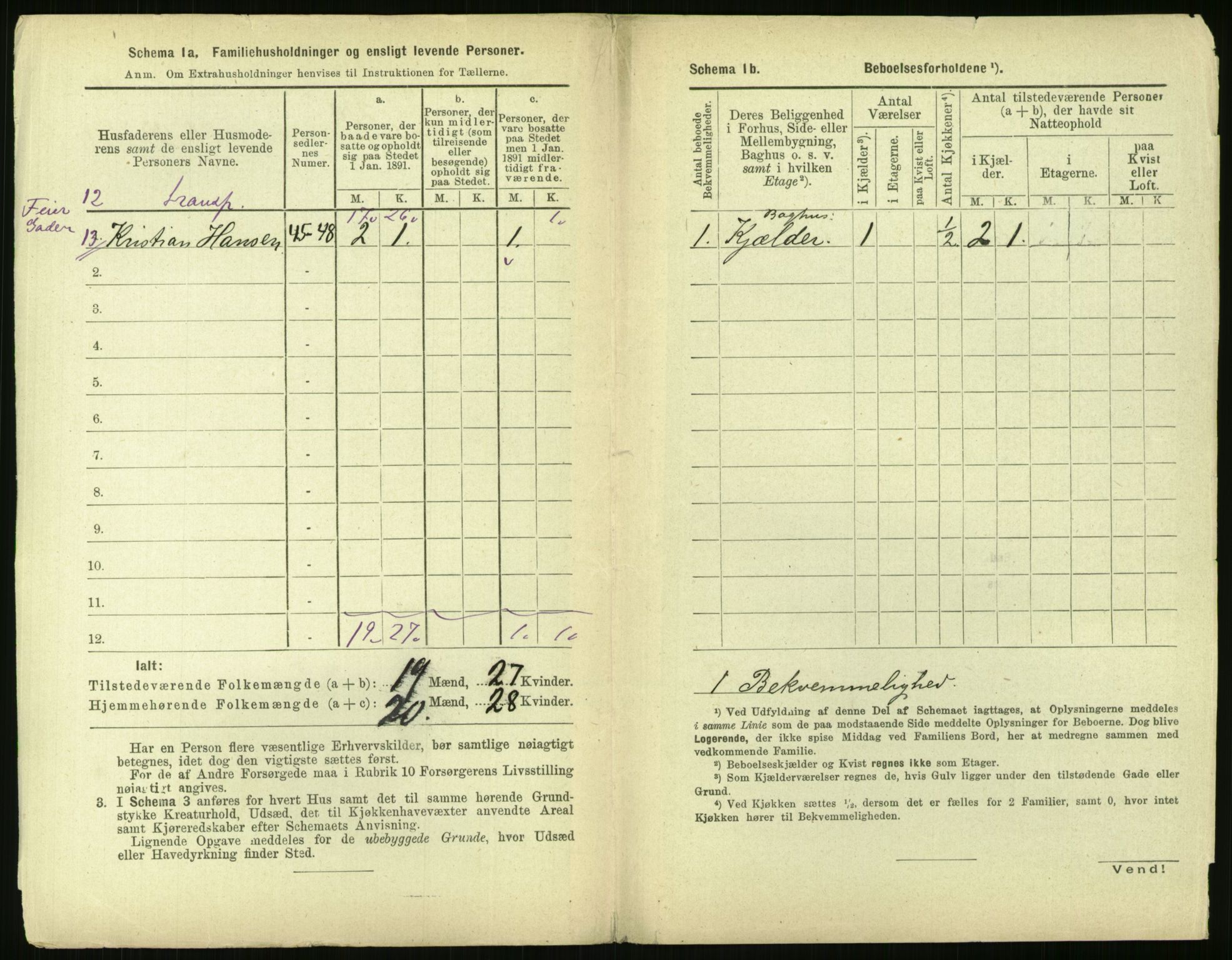 RA, 1891 census for 0301 Kristiania, 1891, p. 170018