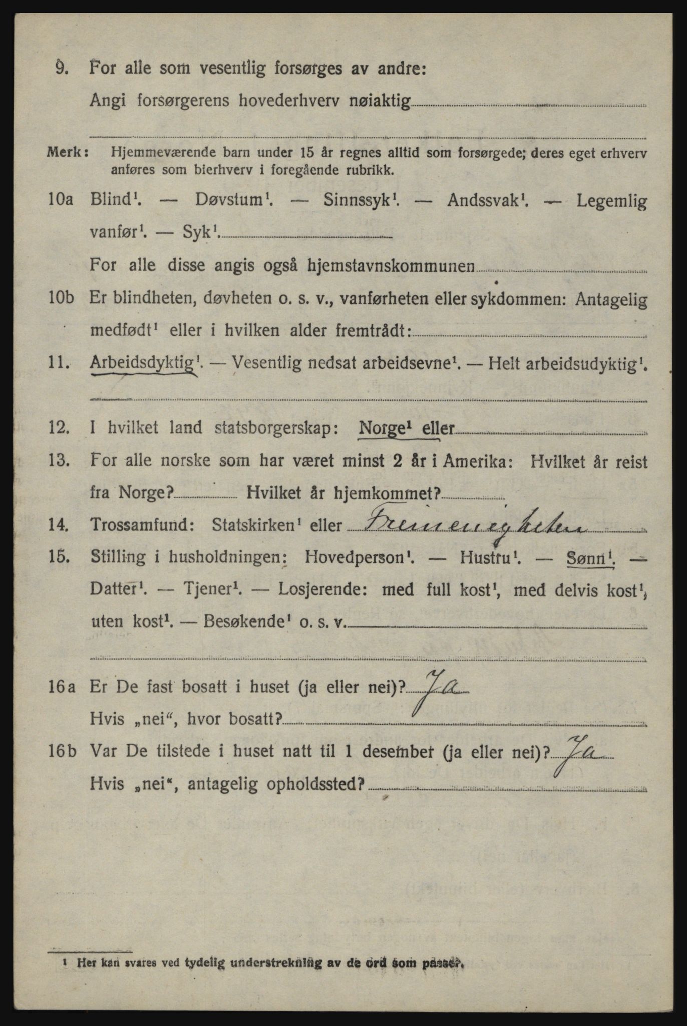 SAO, 1920 census for Berg, 1920, p. 14018