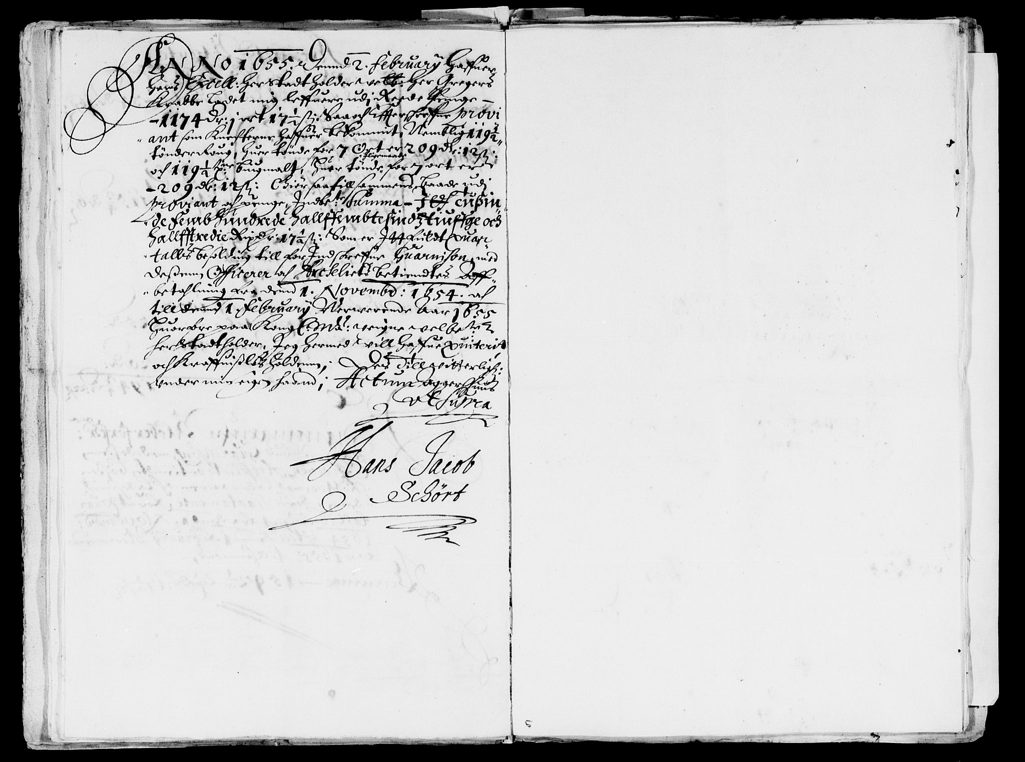 Rentekammeret inntil 1814, Reviderte regnskaper, Lensregnskaper, AV/RA-EA-5023/R/Rb/Rba/L0225: Akershus len, 1653-1655