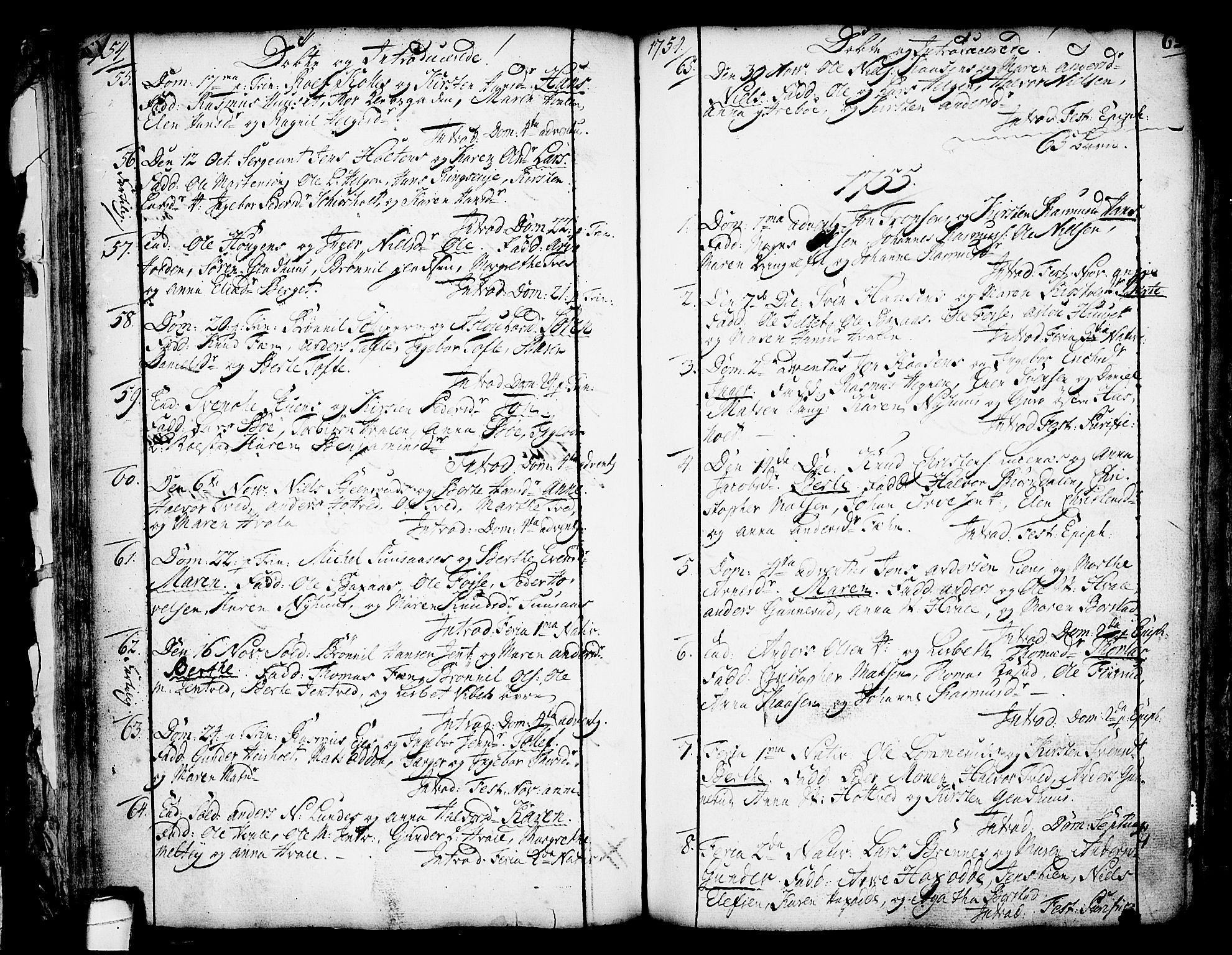 Holla kirkebøker, SAKO/A-272/F/Fa/L0001: Parish register (official) no. 1, 1717-1779, p. 65