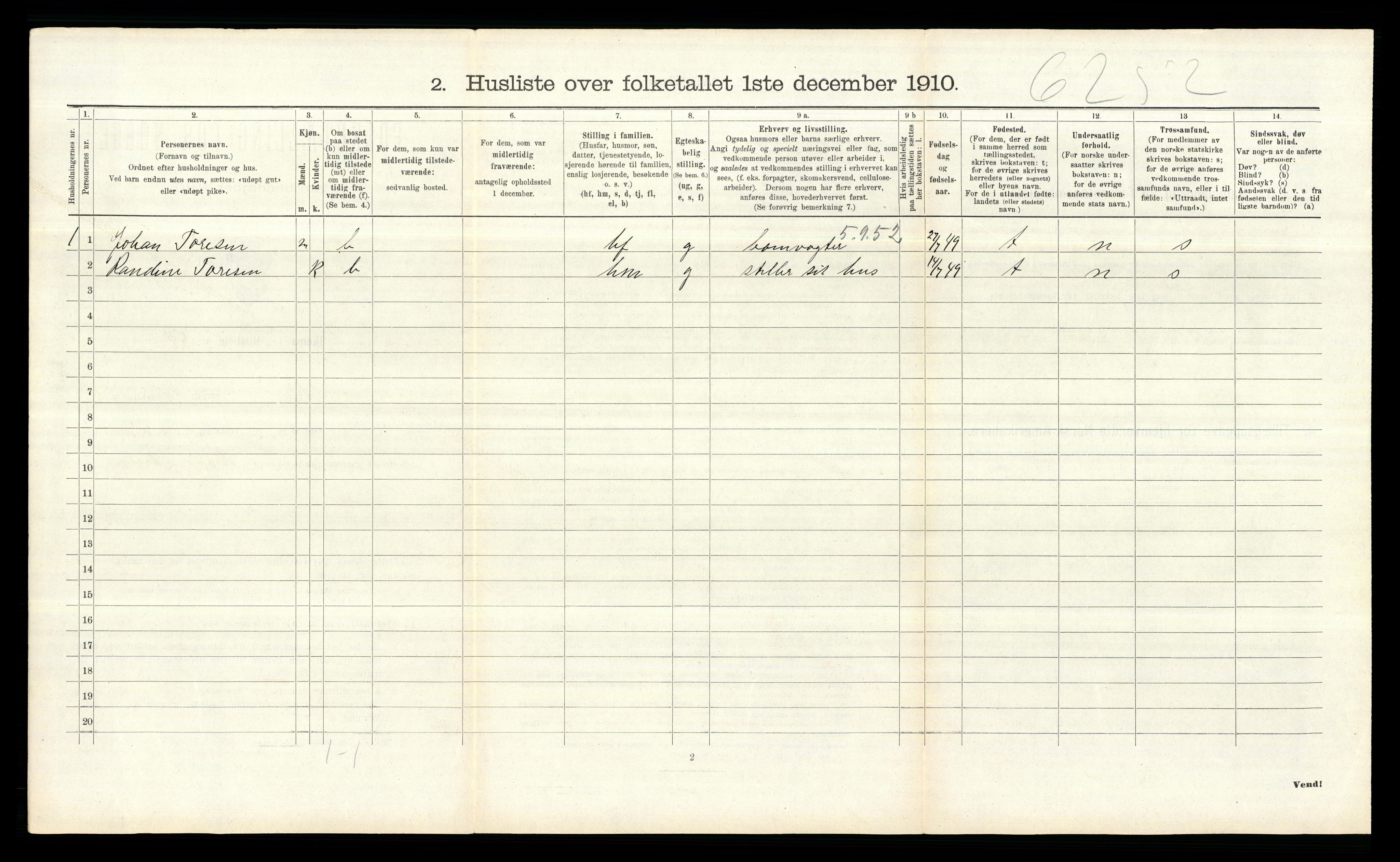 RA, 1910 census for Aker, 1910, p. 2688