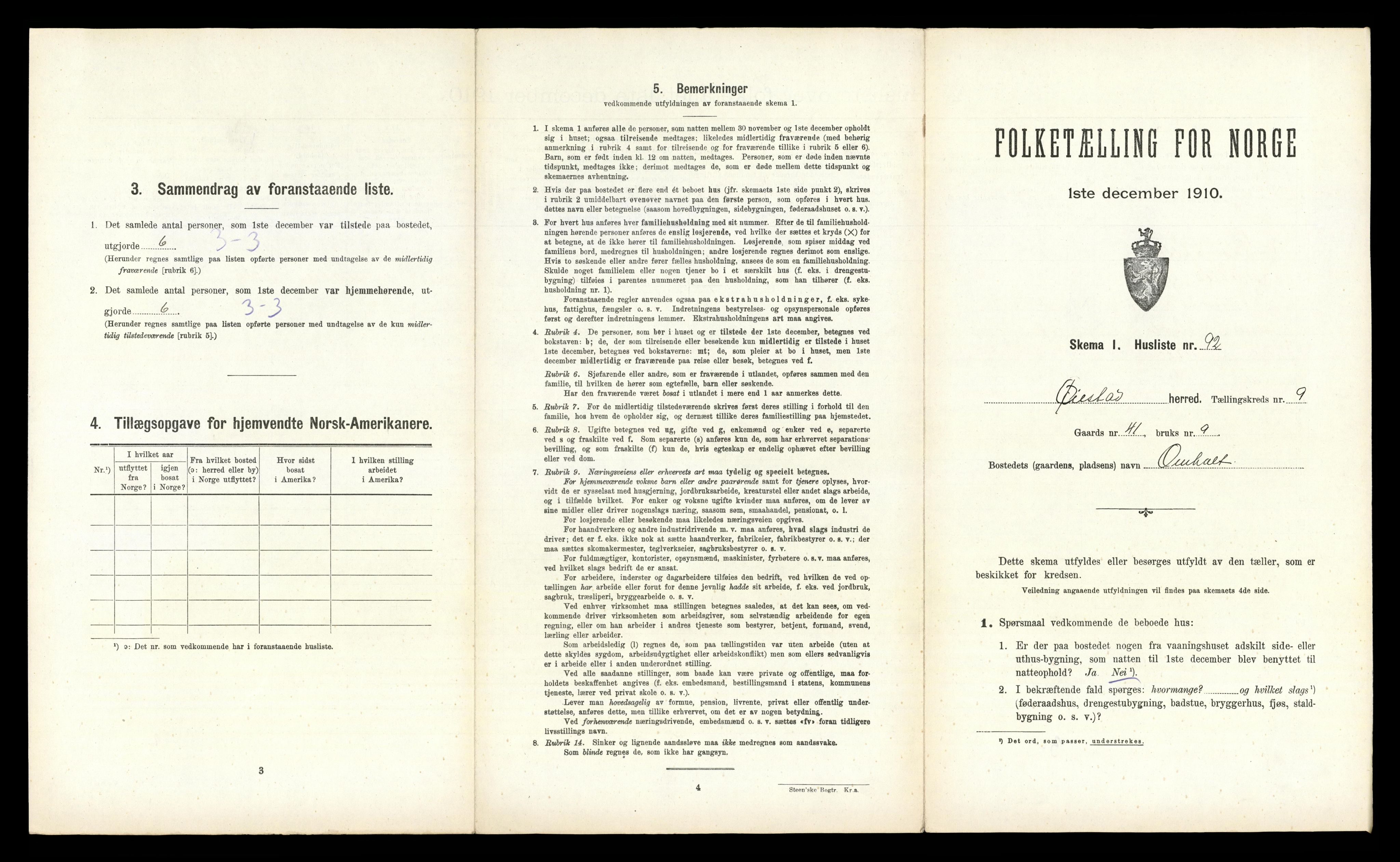 RA, 1910 census for Øyestad, 1910, p. 1608