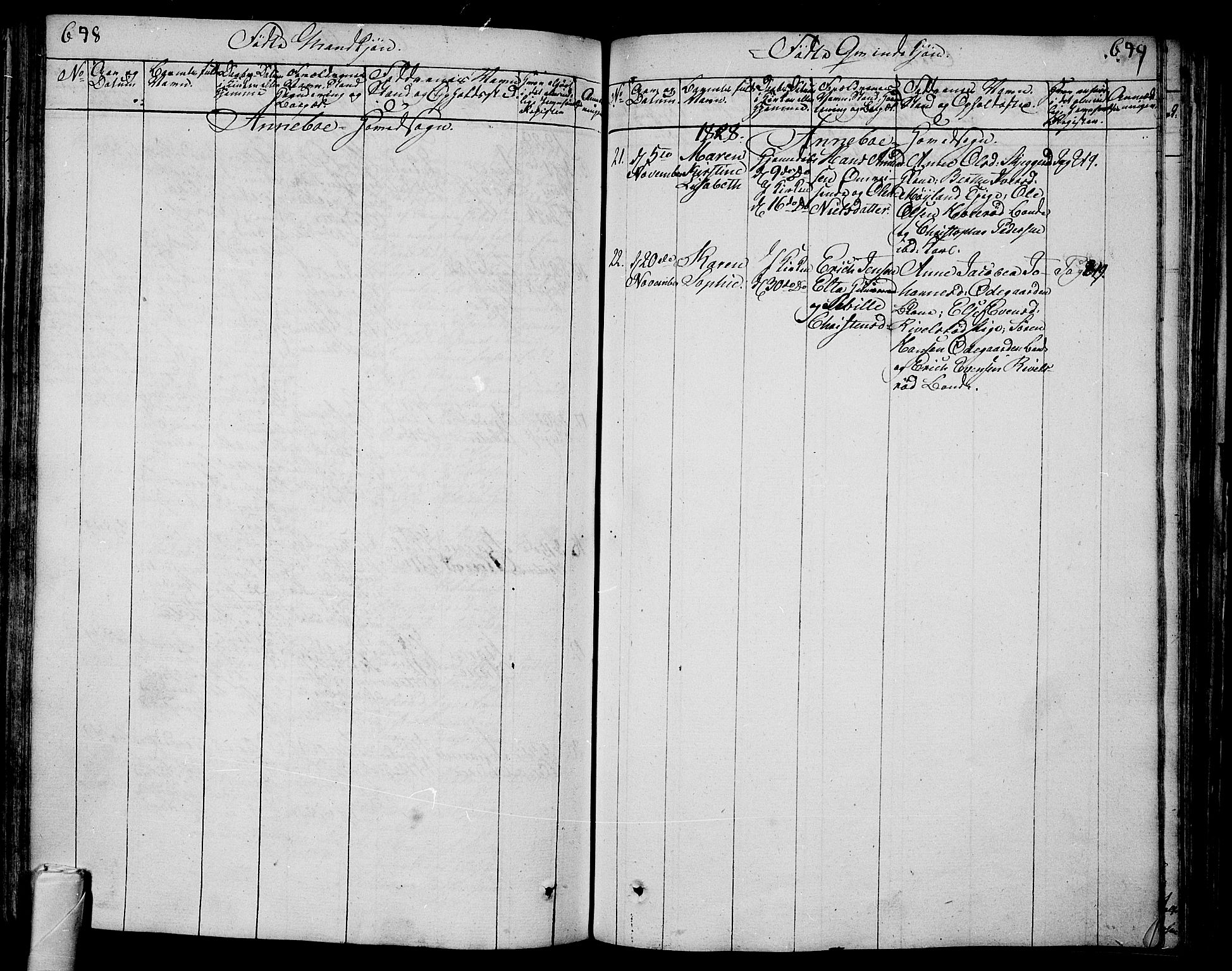 Andebu kirkebøker, AV/SAKO-A-336/F/Fa/L0003: Parish register (official) no. 3 /1, 1803-1828, p. 648-649