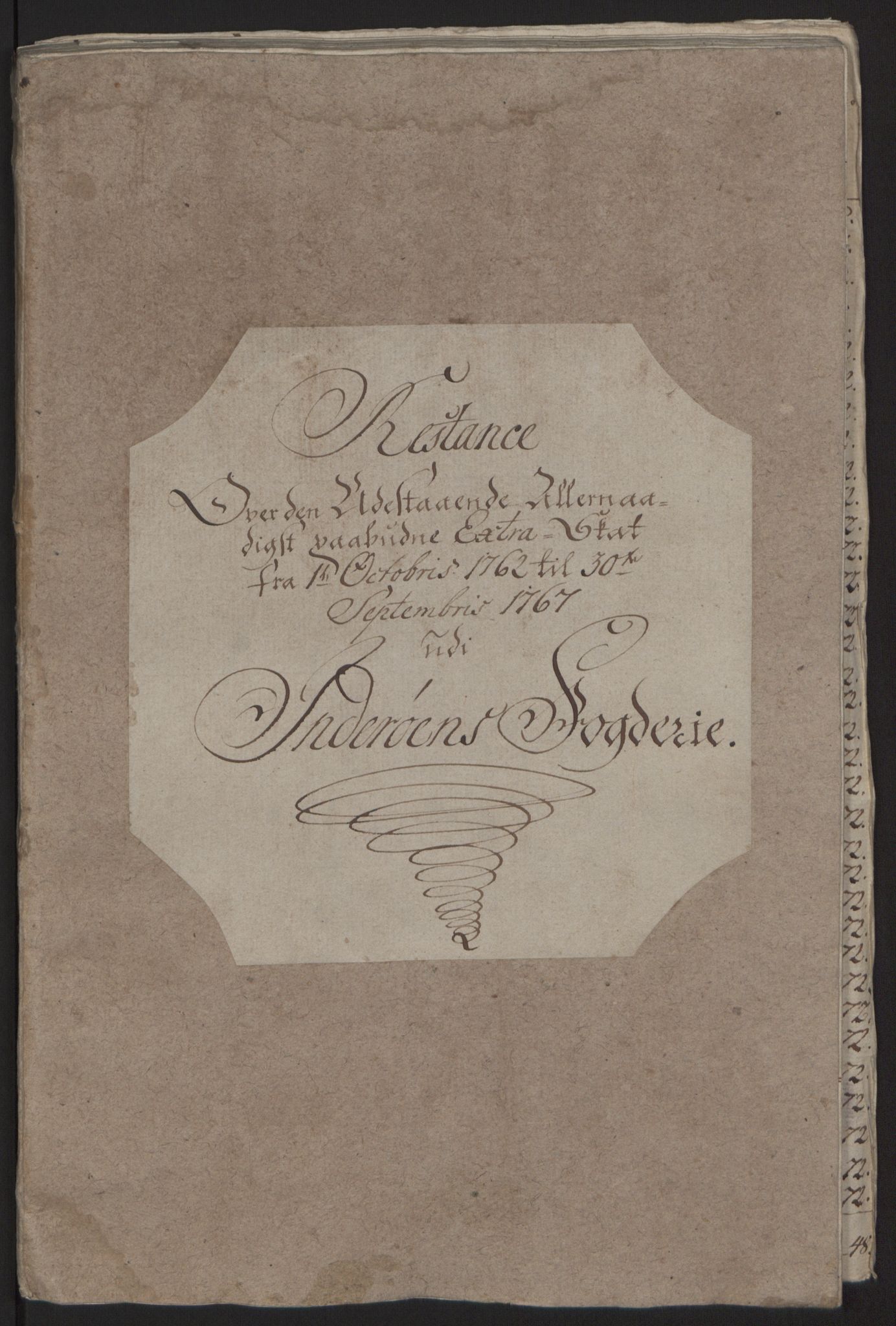 Rentekammeret inntil 1814, Reviderte regnskaper, Fogderegnskap, RA/EA-4092/R63/L4420: Ekstraskatten Inderøy, 1762-1772, p. 274