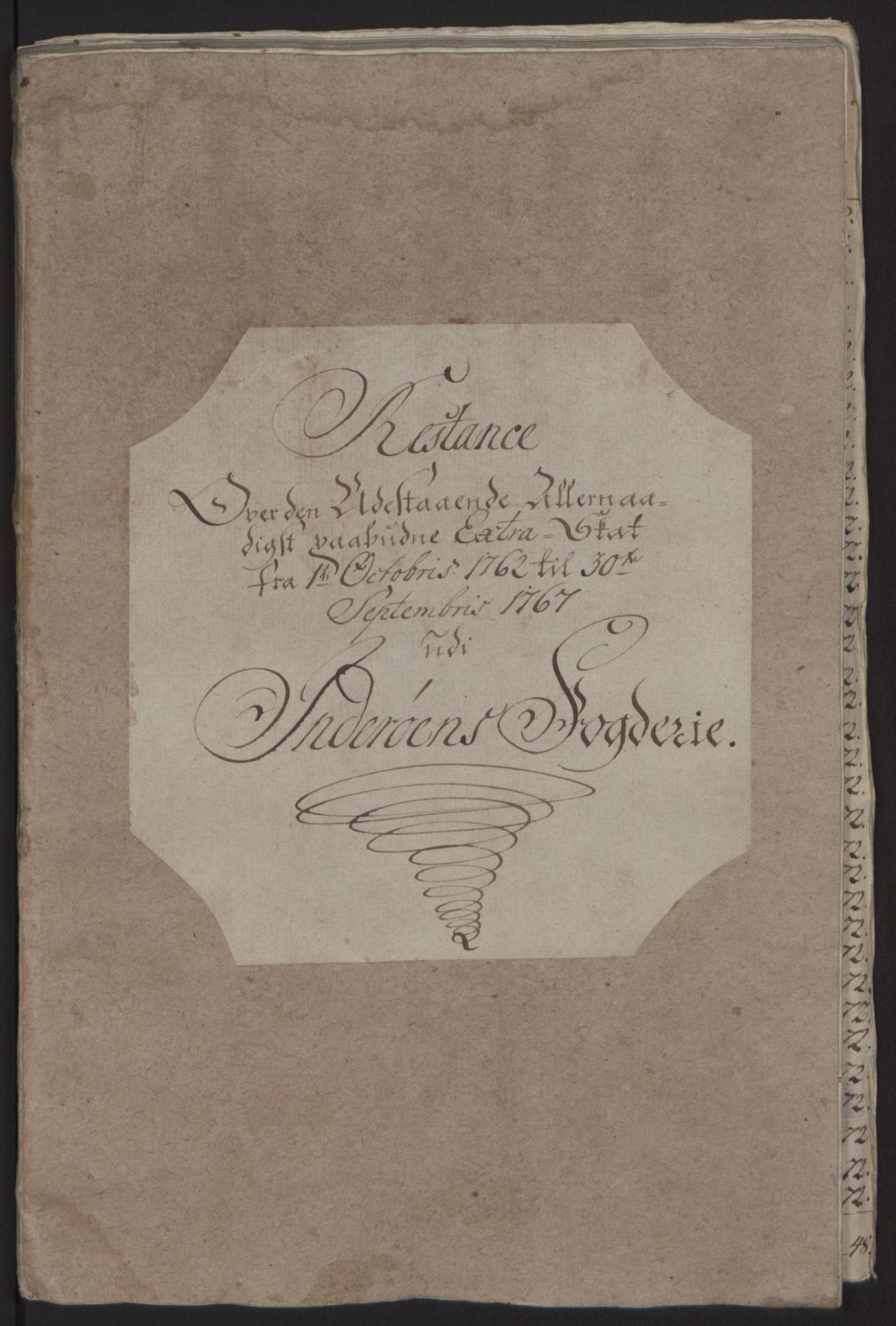 Rentekammeret inntil 1814, Reviderte regnskaper, Fogderegnskap, AV/RA-EA-4092/R63/L4420: Ekstraskatten Inderøy, 1762-1772, p. 274