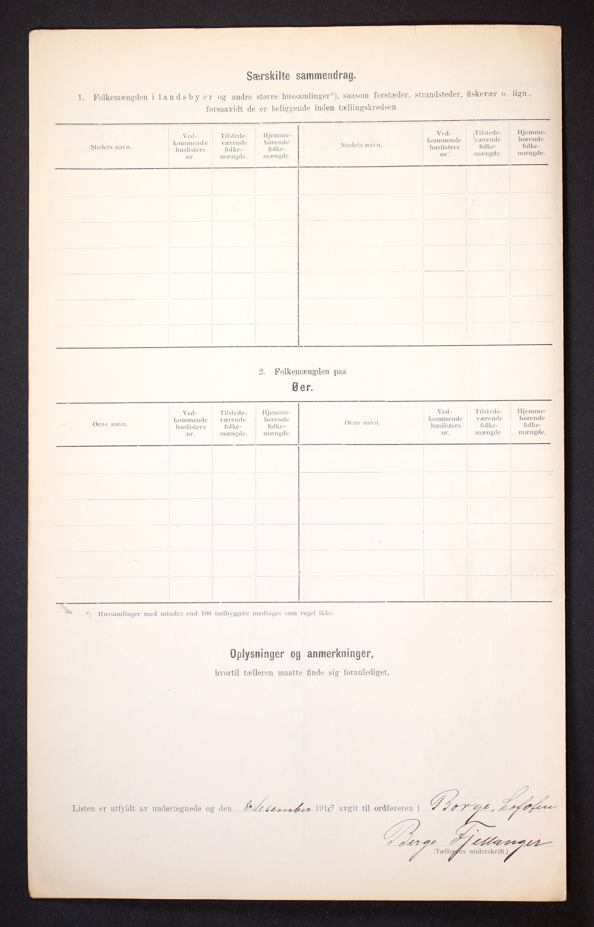 RA, 1910 census for Borge, 1910, p. 43