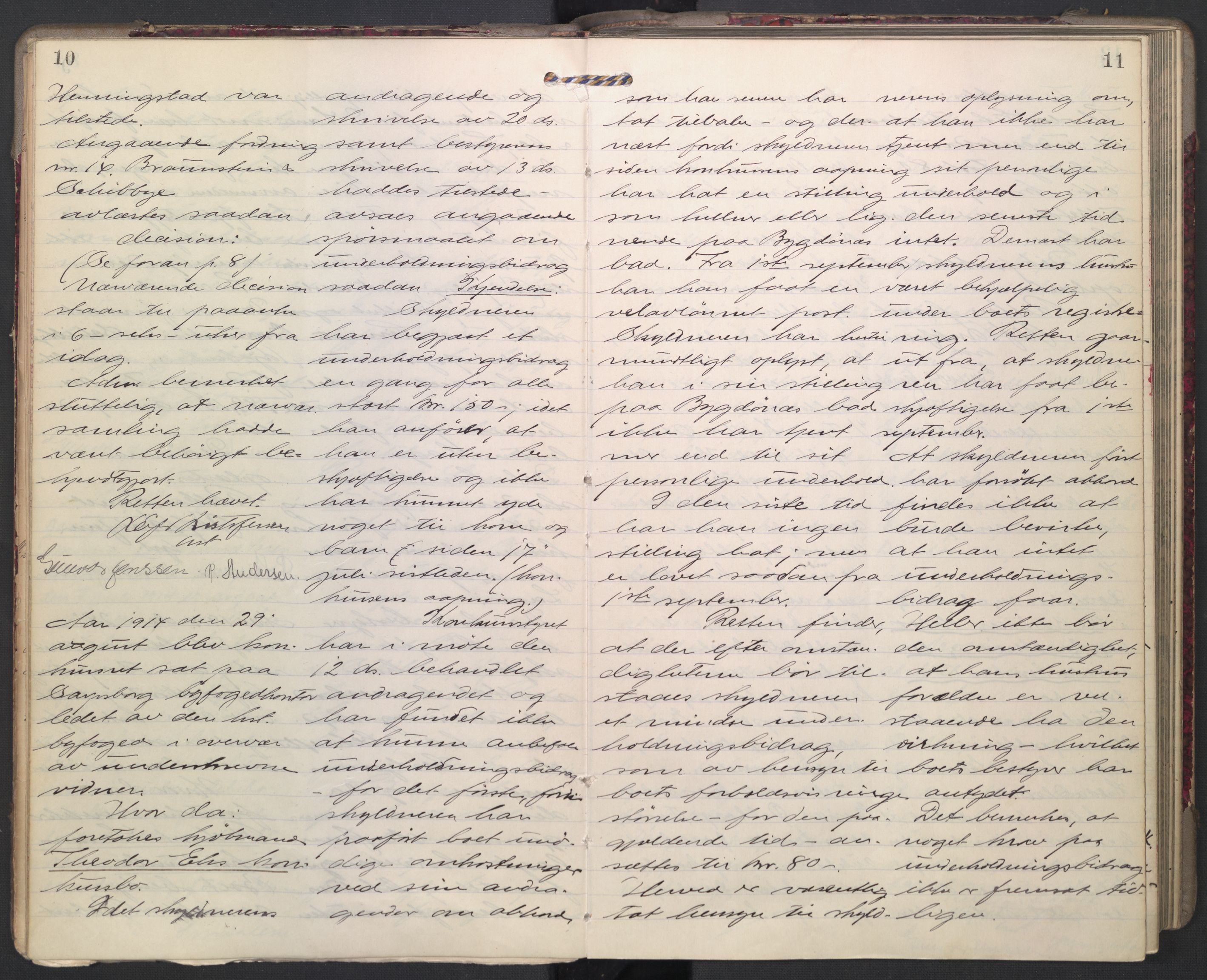 Sarpsborg byfogd, AV/SAO-A-10864/H/Hb/L0008: Skifteprotokoll, 1914-1921, p. 10-11