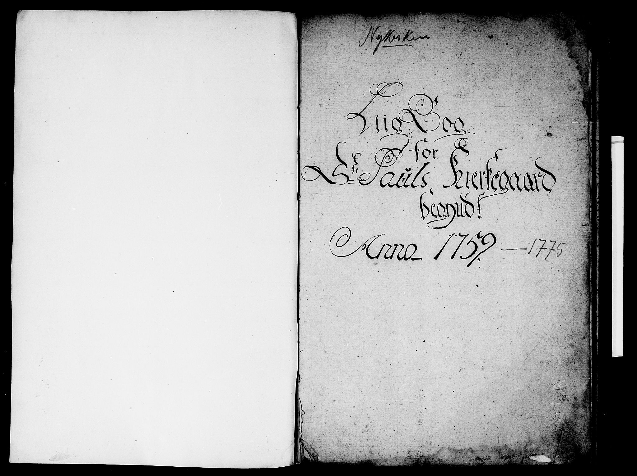 Nykirken Sokneprestembete, AV/SAB-A-77101/H/Haa/L0010: Parish register (official) no. A 10, 1759-1775, p. 1